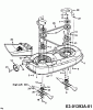 Edenparc B 12596 13AL470F608 (1998) Ersatzteile Mähwerk F (38"/96cm)