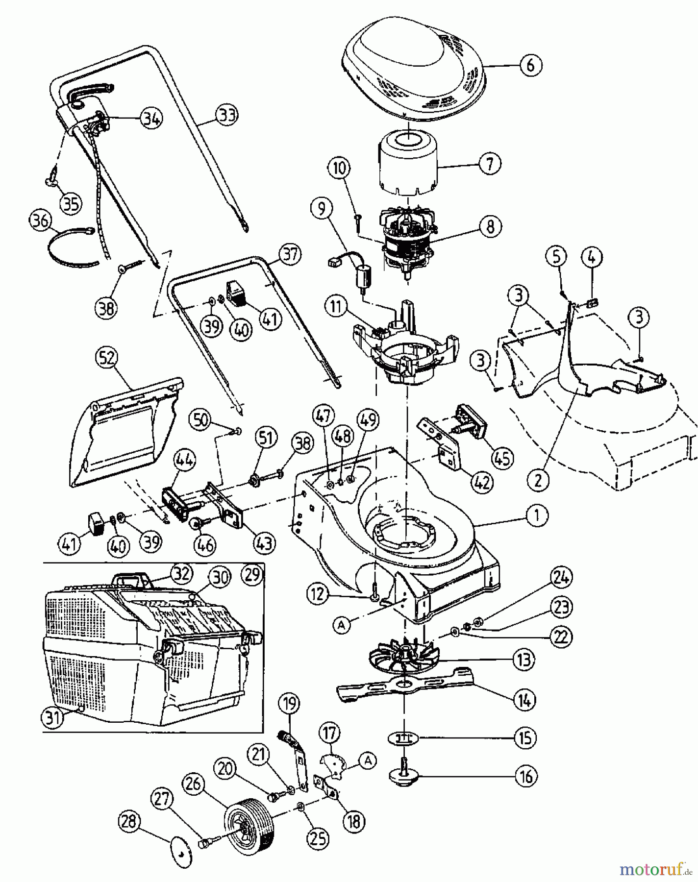 White Elektromäher 46 E-W 18C-66G-679 (2000) Grundgerät