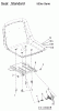 Lawnflite 807 13BA509G611 (2003) Ersatzteile Sitz
