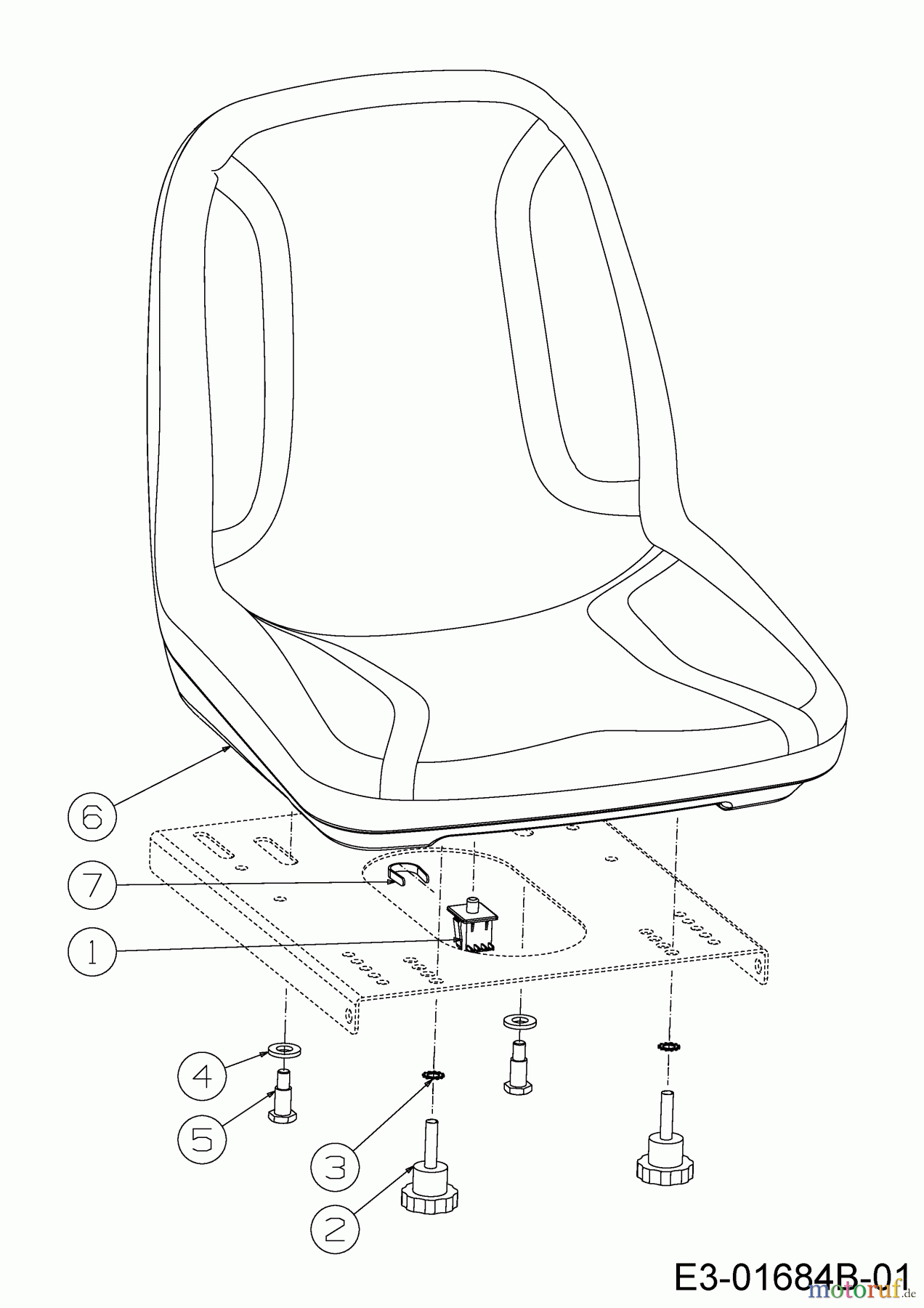  Troy-Bilt Zero Turn Colt XP 42 17ARCACS309  (2015) Sitz