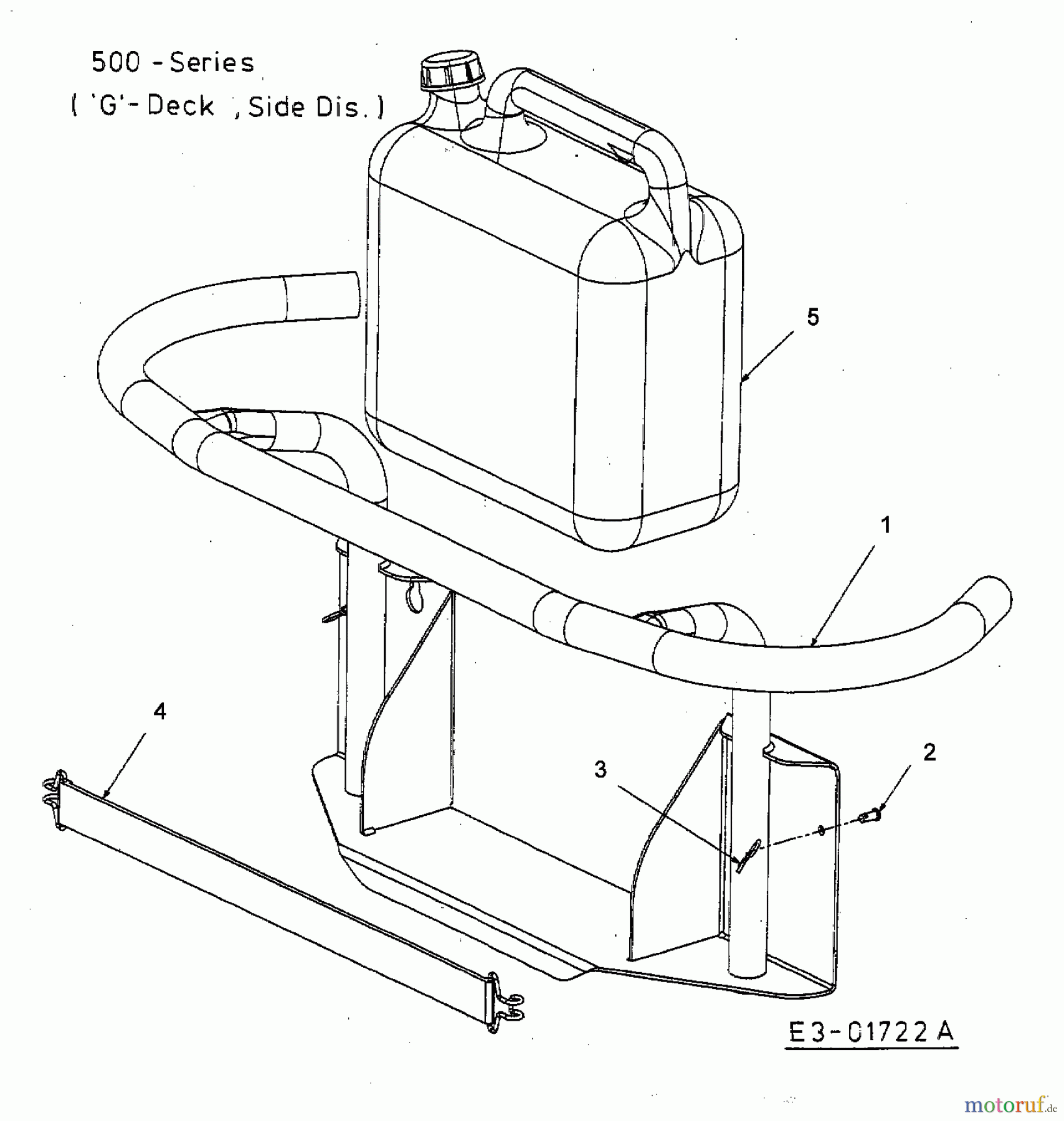 Gutbrod Rasentraktoren GLX 107 SAL 13AE506G690 (2002) Stoßstange hinten