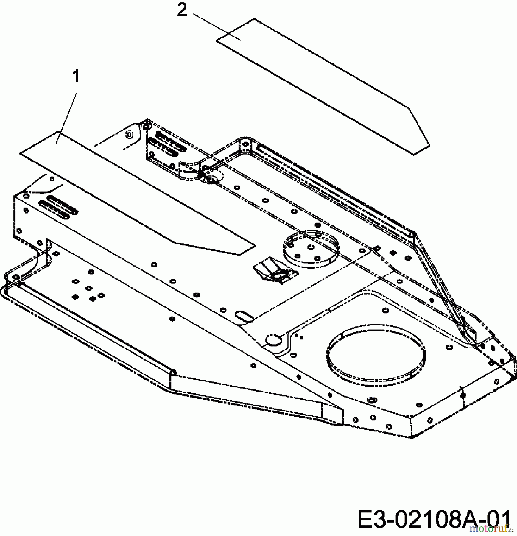 Gardens Best Rasentraktoren RH 115/76 13DH452C610 (2005) Trittbrettbelag
