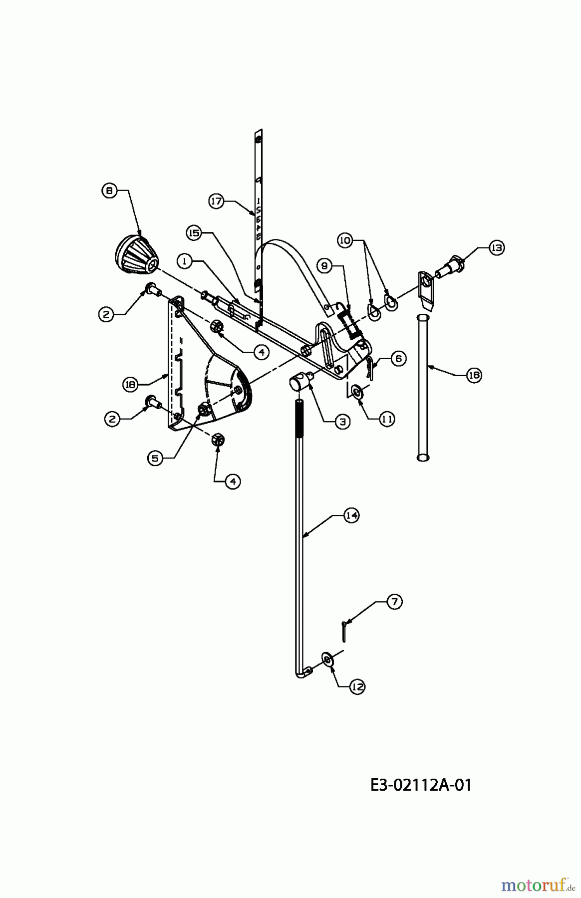 Gardens Best Rasentraktoren RH 115/76 13DH452C610 (2005) Geschwindigkeitsregelung