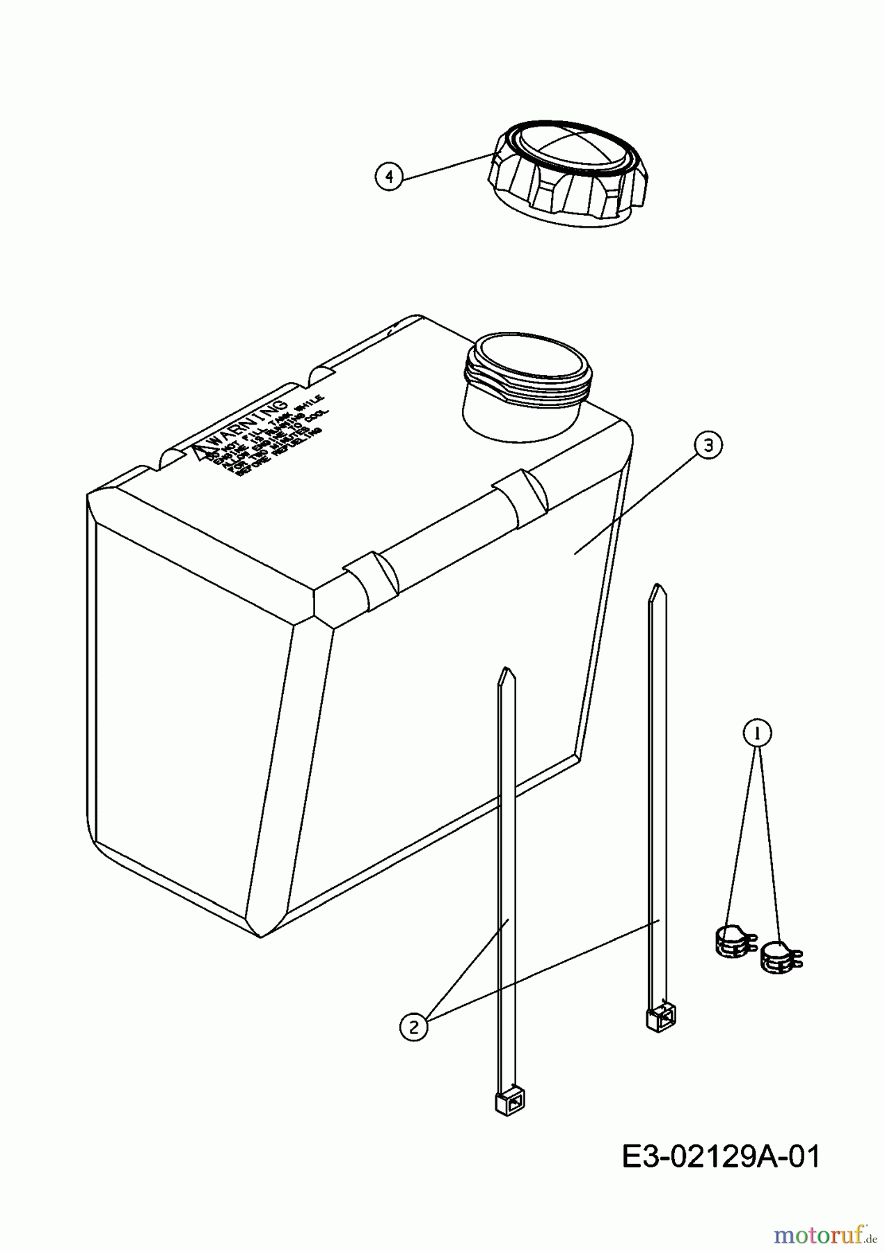 Gardens Best Rasentraktoren RH 115/76 13DH452C610 (2005) Tank