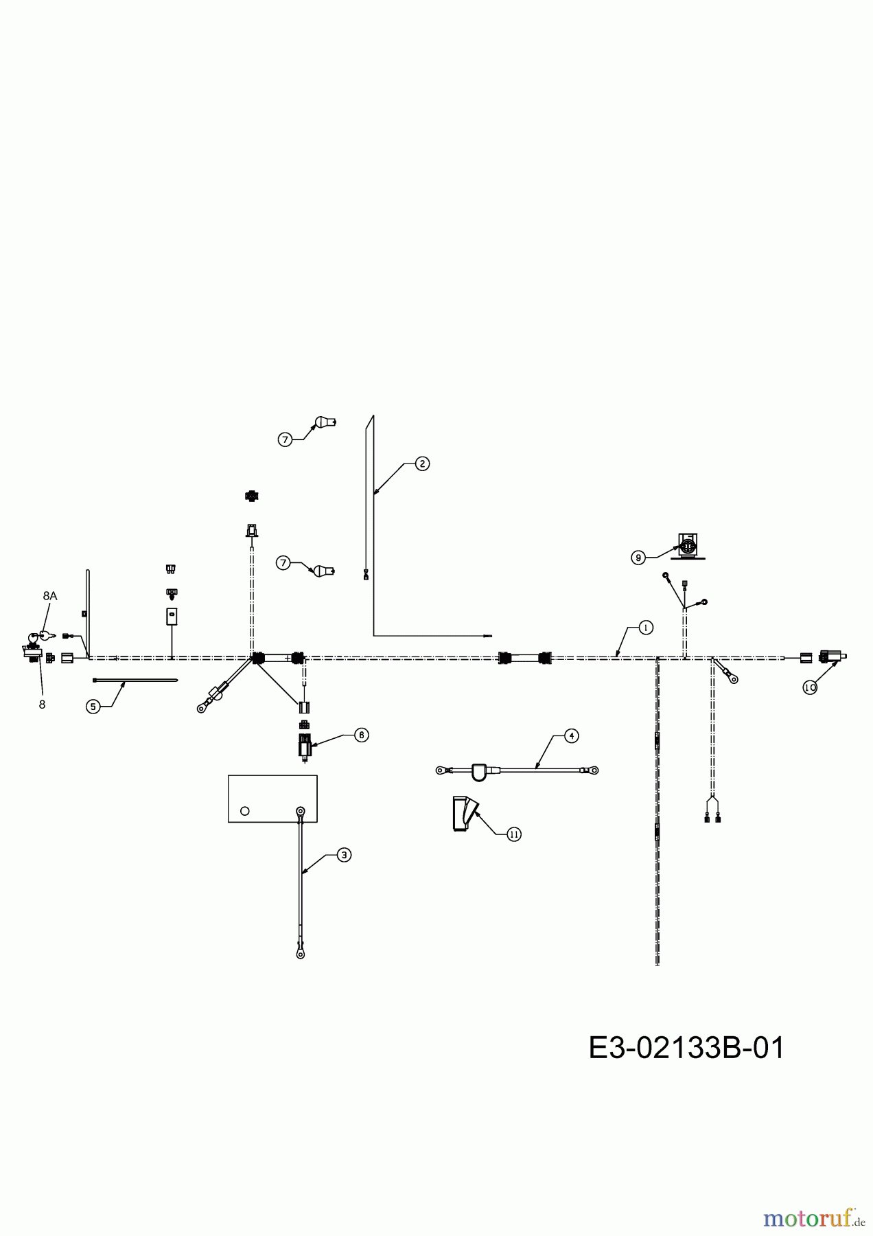 Texas Rasentraktoren 125/96 B 13DH452F692 (2007) Elektroteile