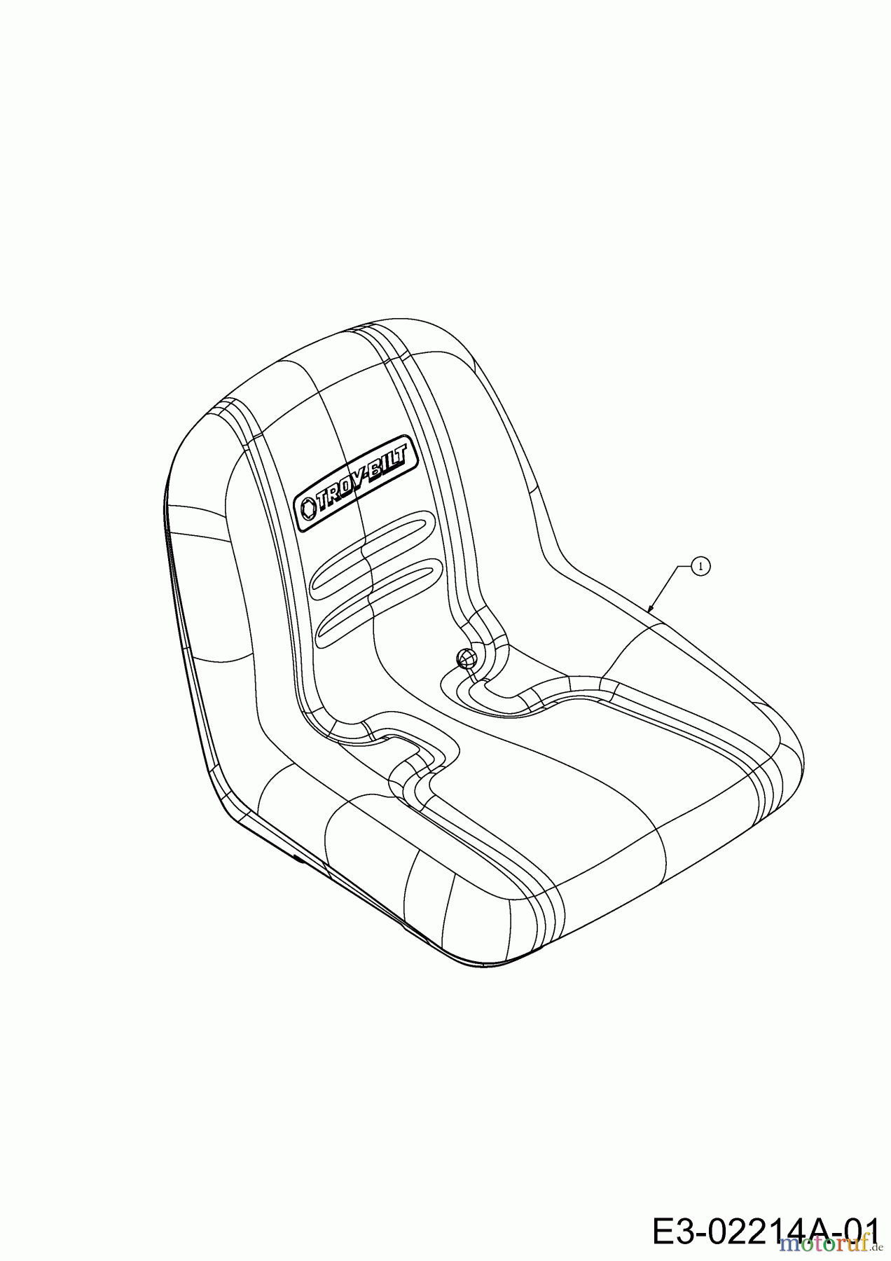 MTD Zero Turn P 220 HZ-S 17AF2ACS678  (2014) Sitz