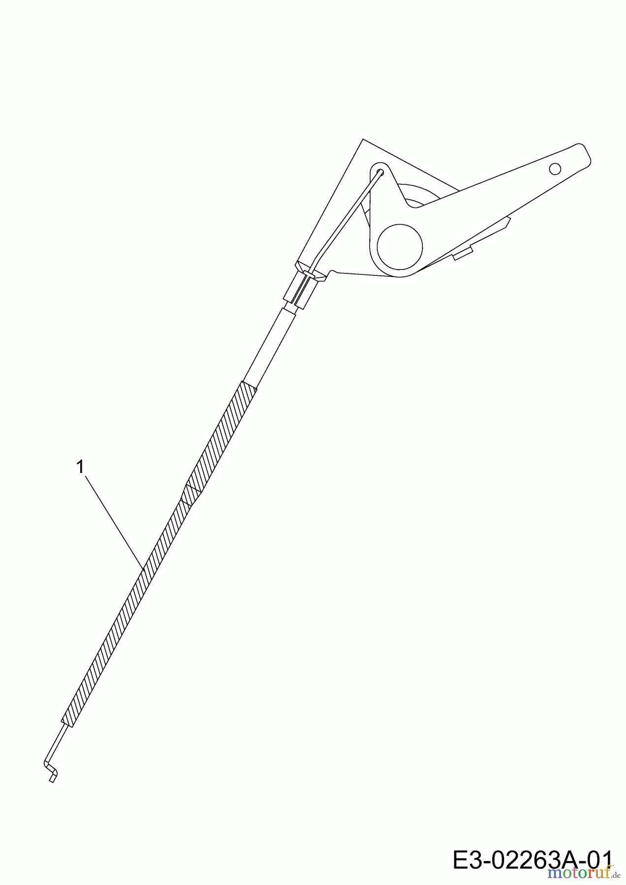 Gutbrod Rasentraktoren DLX 107 SA 13AA606G690 (2004) Choke- und Gaszug