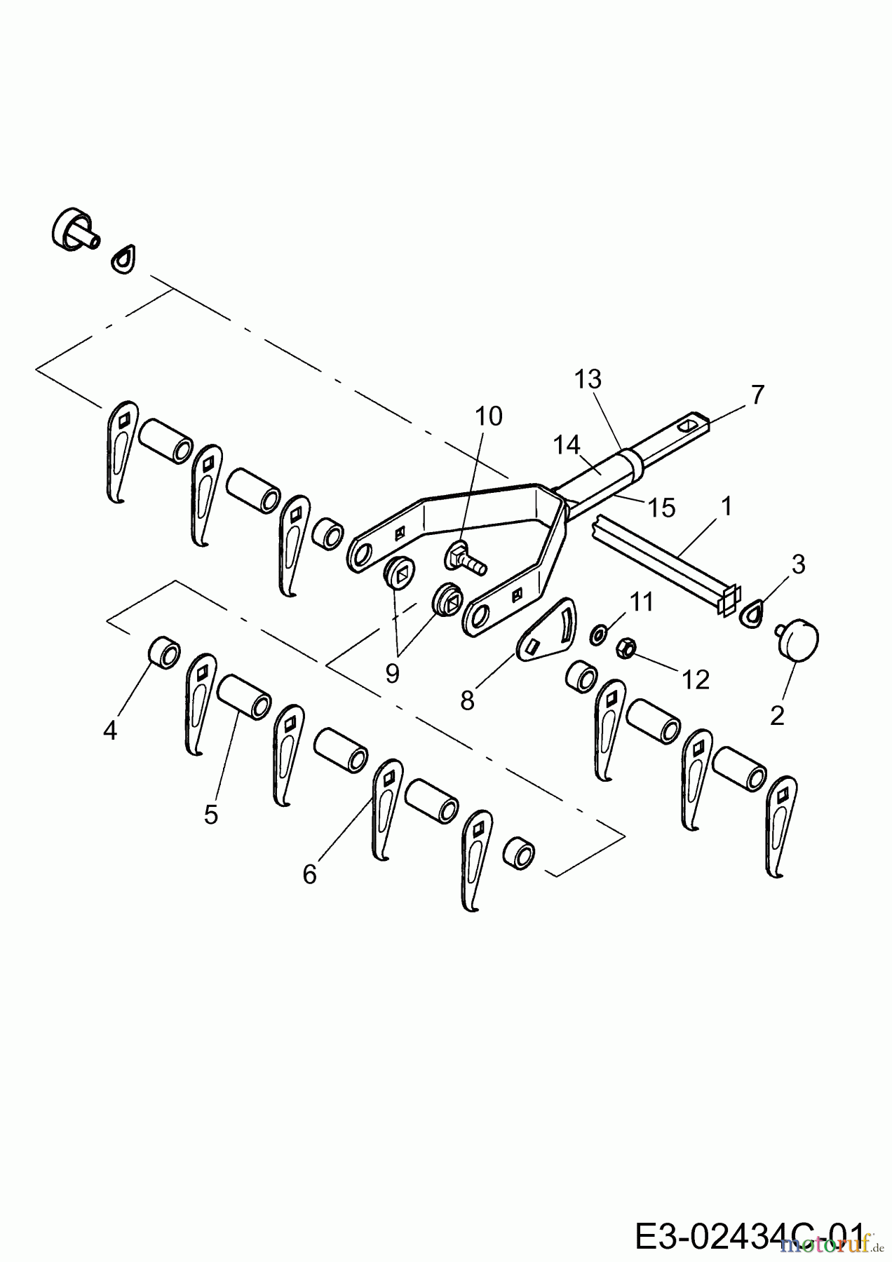  Wolf-Garten MultiStar multi-star® - Rasenpflege UG-M 3 (Vertikutierer) 3549000  (2003) Grundgerät