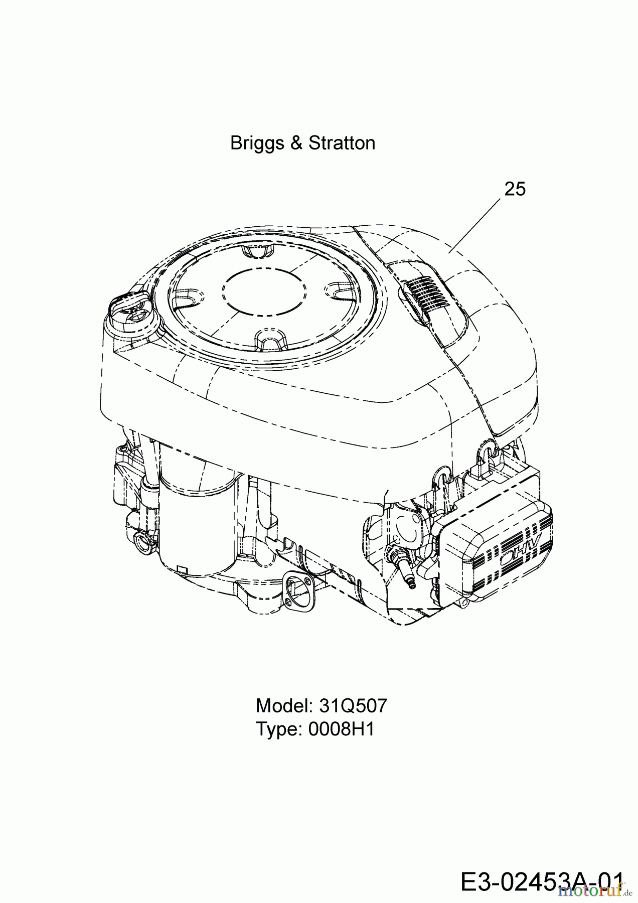 Colombia Rasentraktoren PX 16 B 92 H 13AM71GE646 (2014) Motor Briggs & Stratton