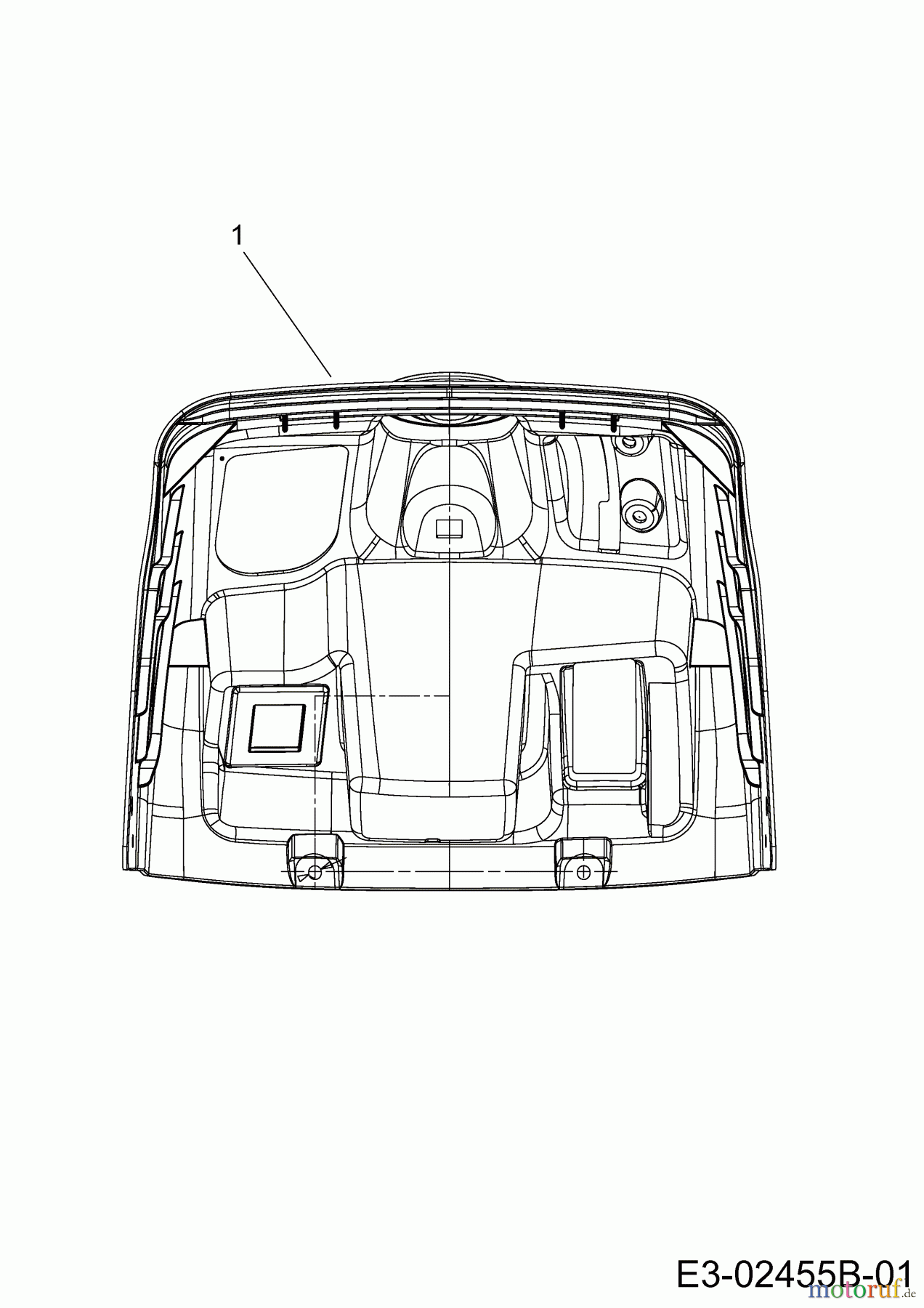 MTD Rasentraktoren 22/46 13AT77KT308 (2018) Armaturenbrett Oberteil