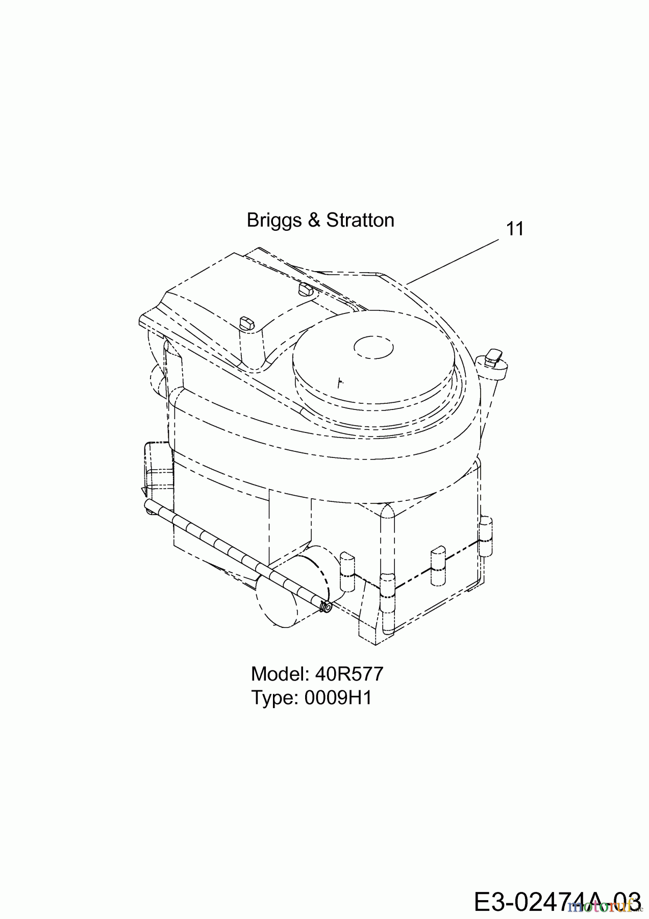 Bestgreen Rasentraktoren 160/92 T 13HT76KE615 (2015) Motor Briggs & Stratton
