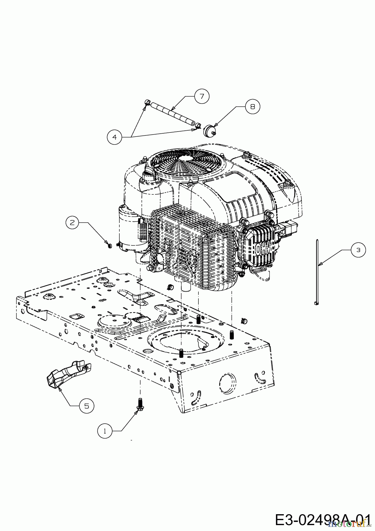  MTD Rasentraktoren 420/38 13B2765F306  (2014) Motorzubehör