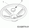 MTD Pinto E-Start 13B5065-678 (2006) Ersatzteile Lenkrad