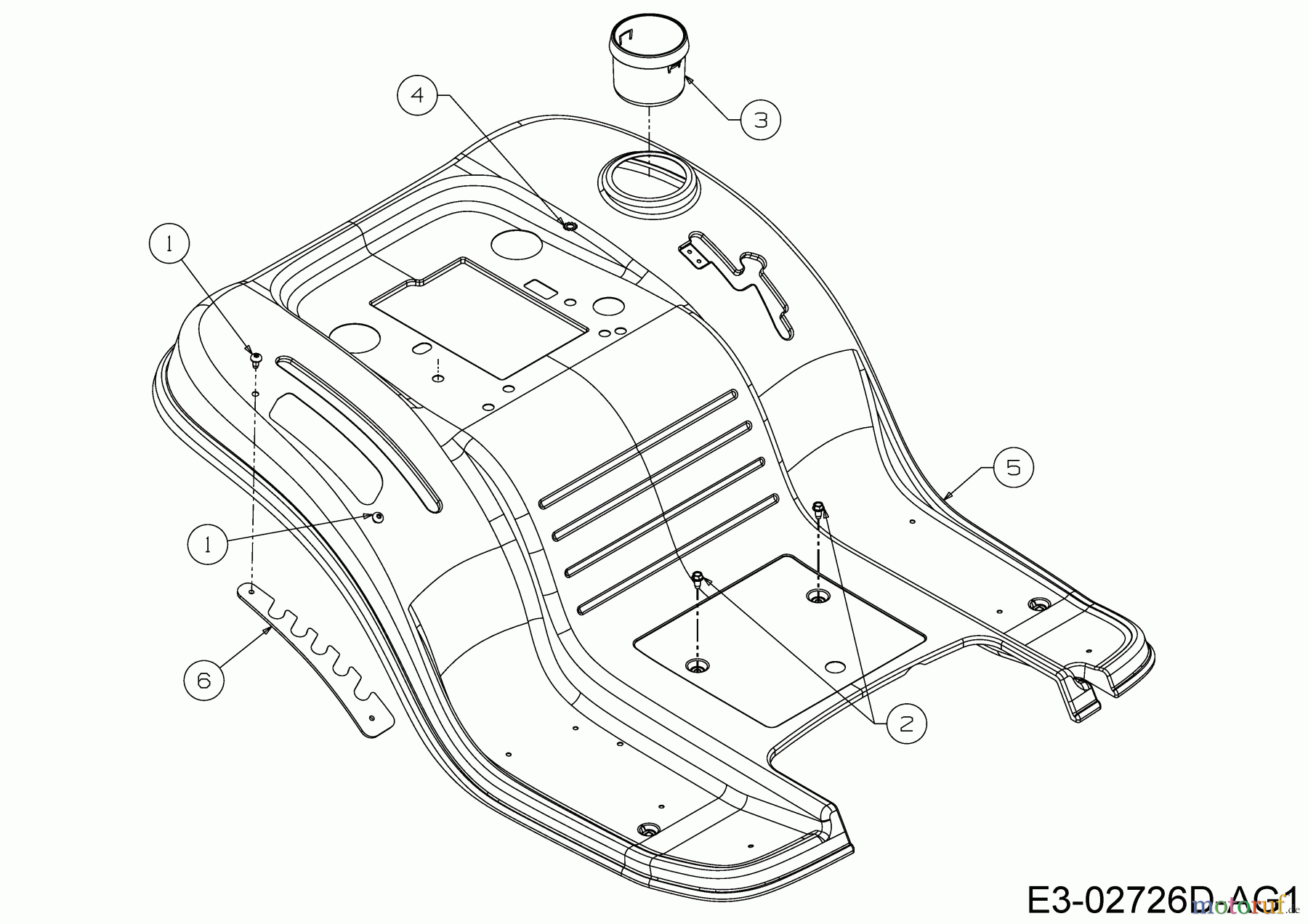  Bestgreen Rasentraktoren BG PRO 107 HSBK 13HM79KG655  (2018) Sitzwanne
