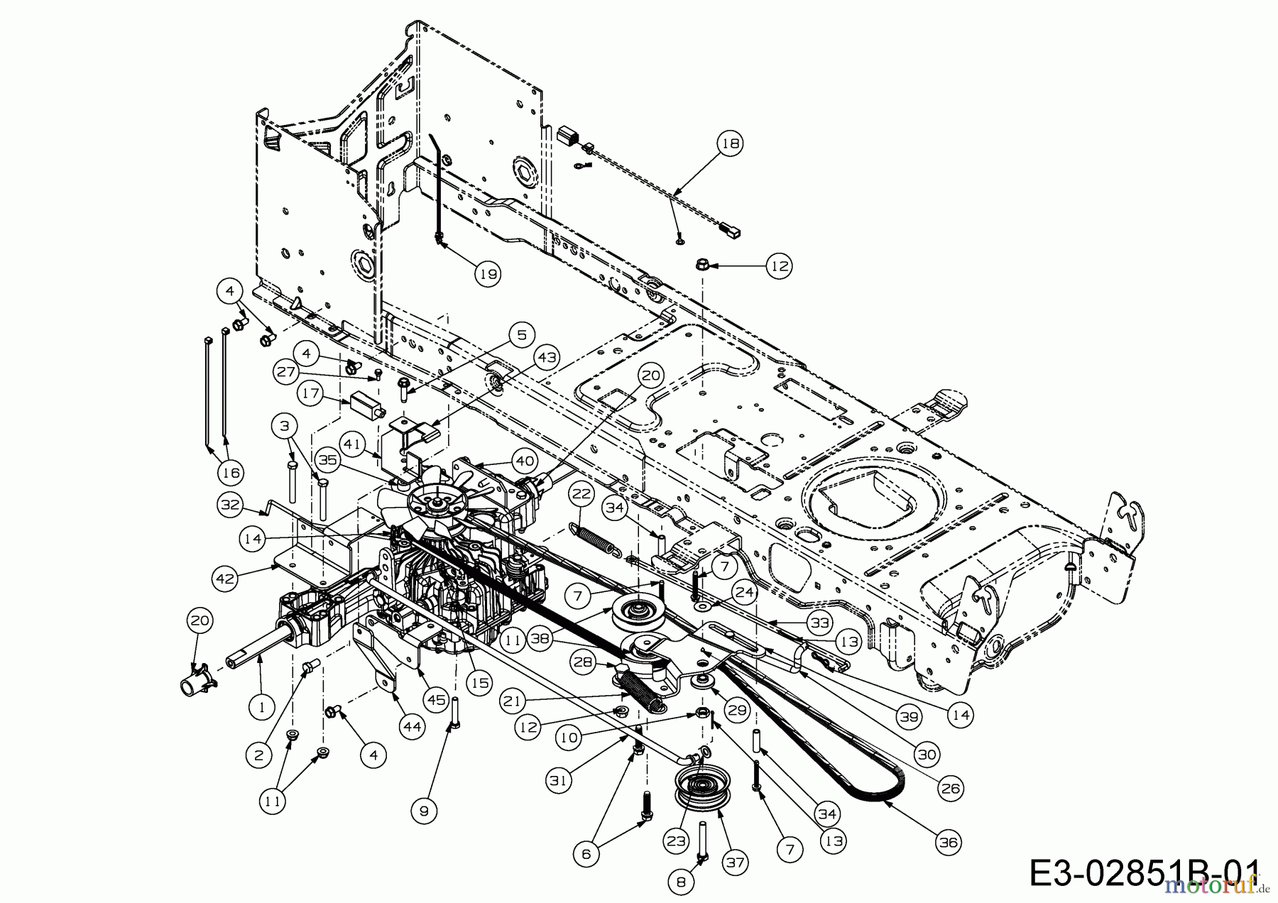 WOLF-Garten Expert Rasentraktoren Expert 107.200 H 13AP93WS350 (2015) Fahrantrieb