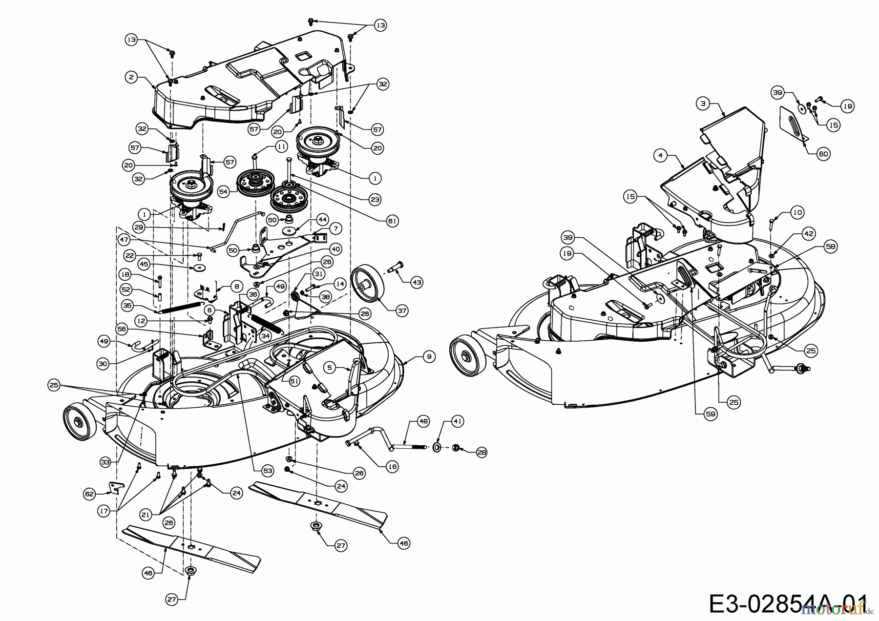Rasor Rasentraktoren V 160 13HN93KF618 (2014) Mähwerk F (38