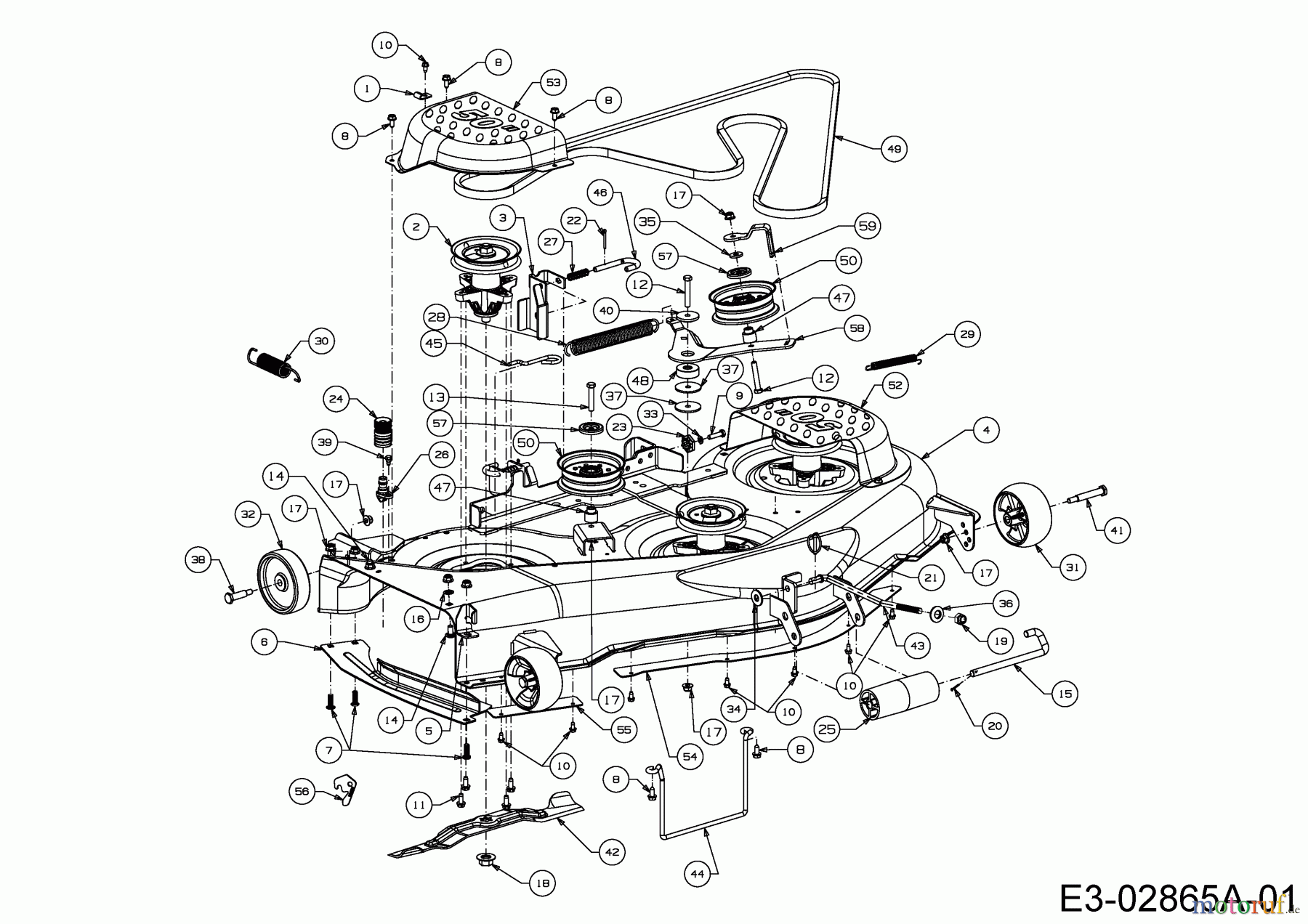  Cub Cadet Rasentraktoren LGTX 1050 13AS92AP056  (2015) Mähwerk P (50