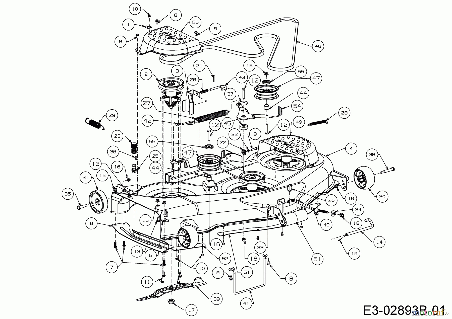  Cub Cadet Rasentraktoren LTX 1050 KW 13AI93AP330  (2015) Mähwerk P (50