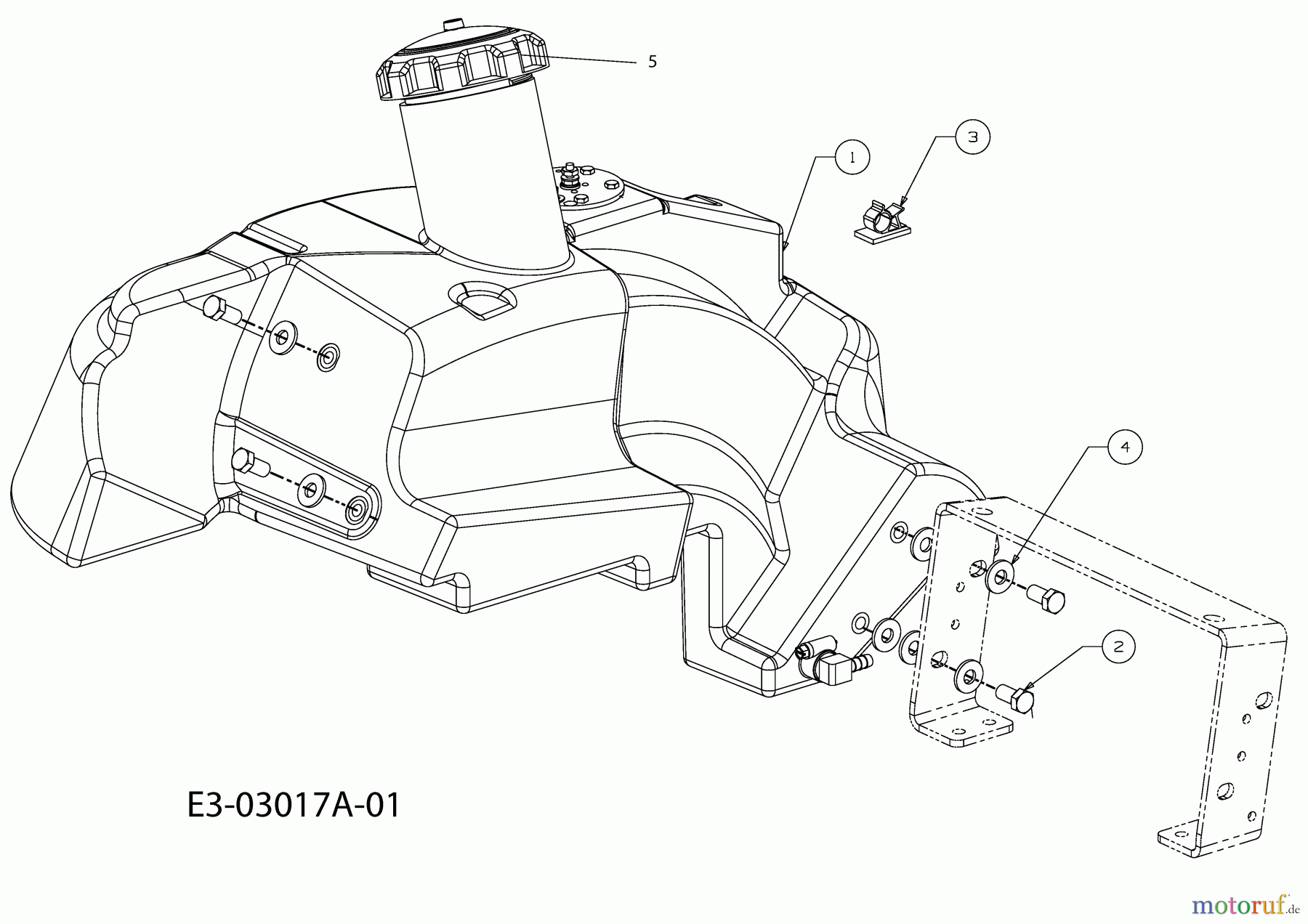 Cub Cadet Kompakttraktoren HDS 5264 54AE52L-603 (2007) Tank
