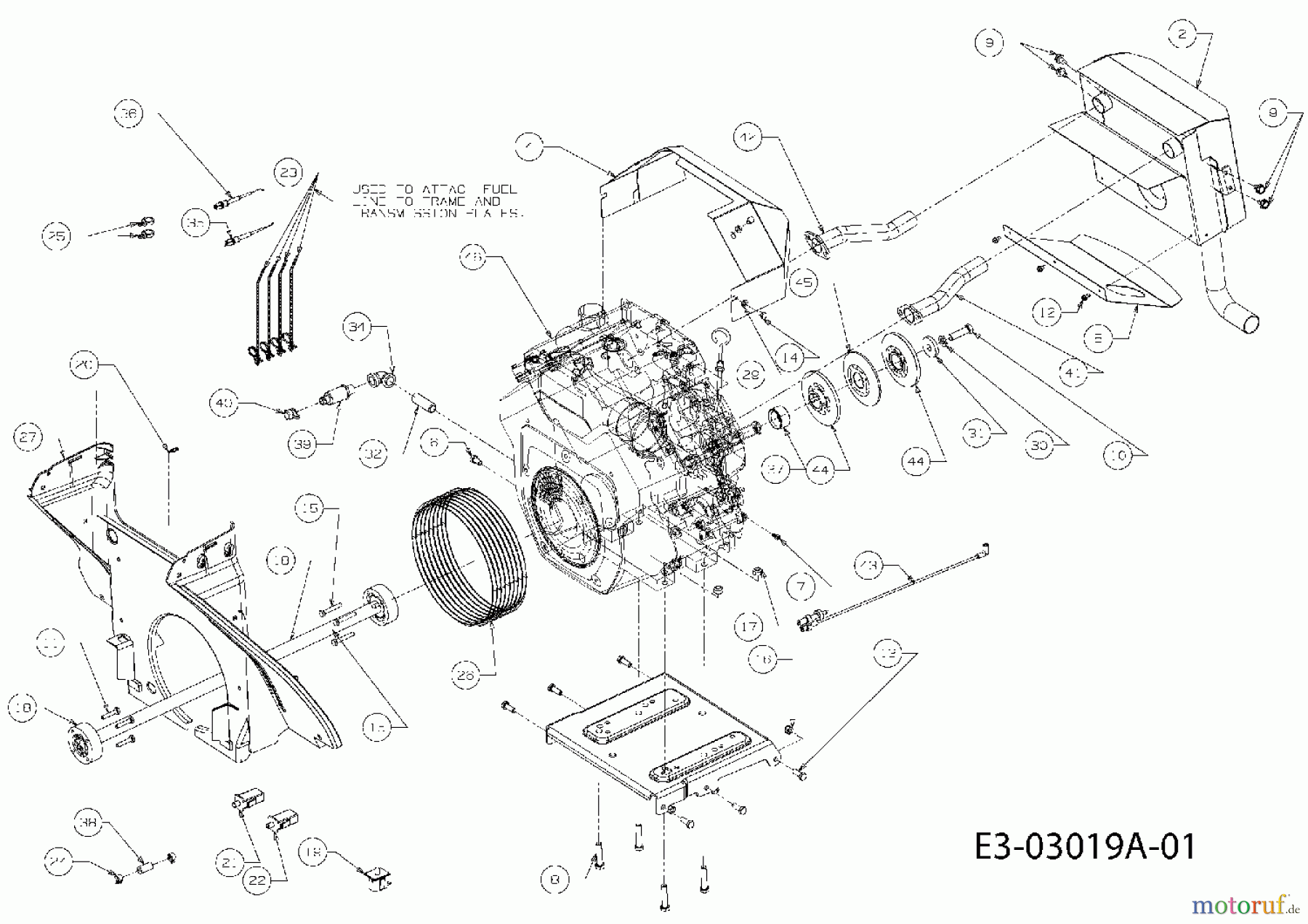  Massey Ferguson Gartentraktoren MF 21-25 GC 14B-692-695  (2008) Motor, Motorzubehör
