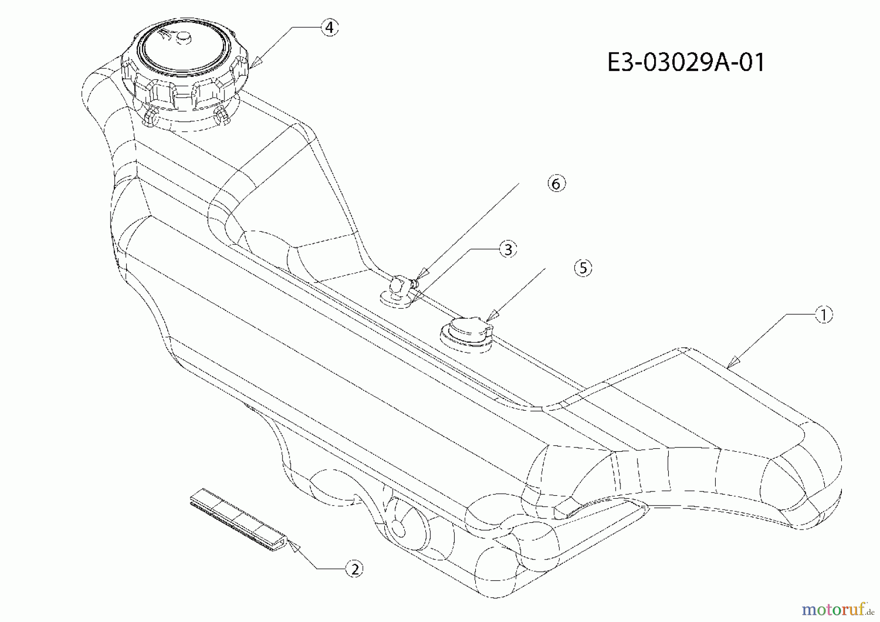 Cub Cadet Gartentraktoren HDS 3235 14B-692-603 (2008) Tank