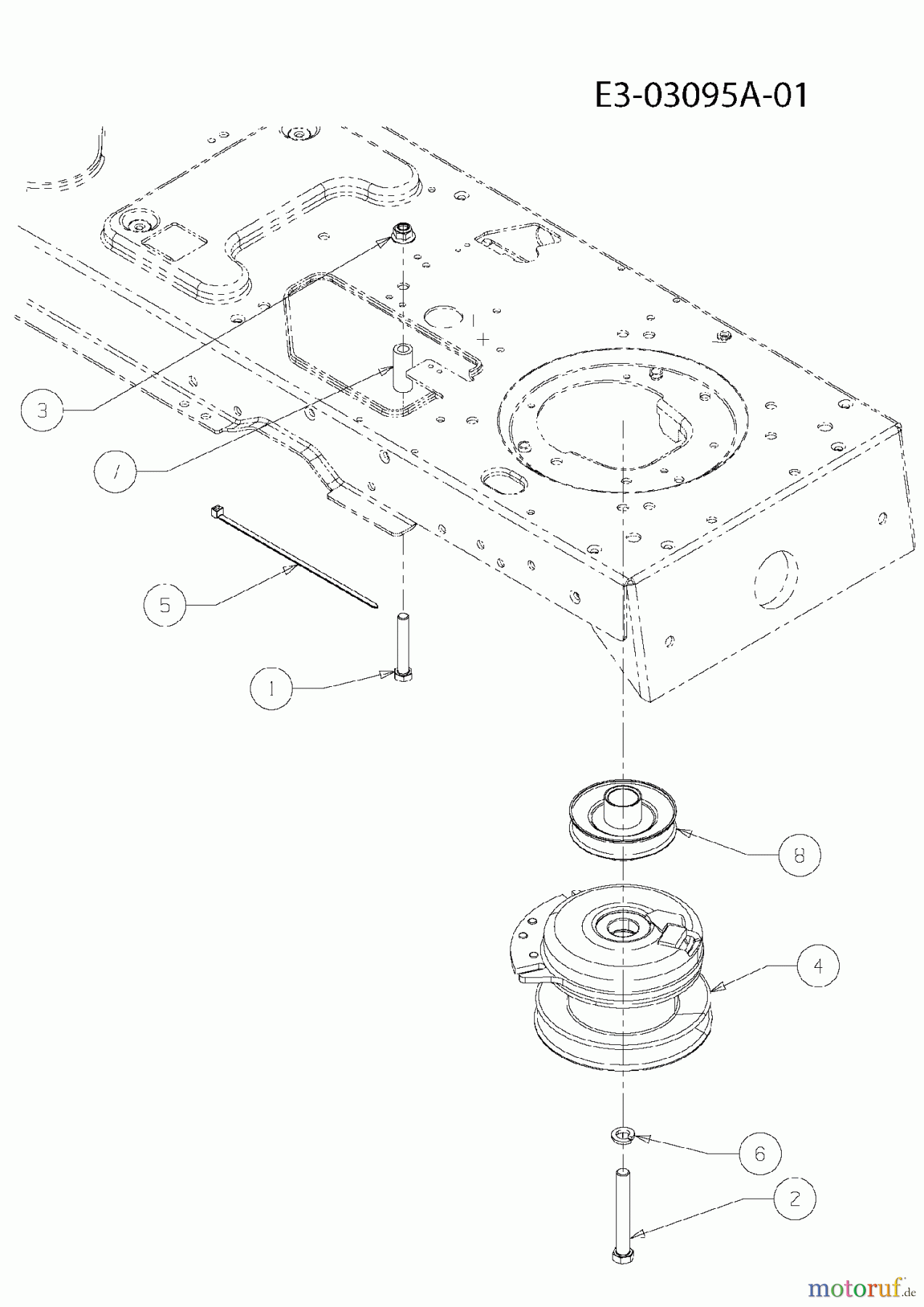  Cub Cadet Rasentraktoren CC 1015 13AV11CF603  (2008) Elektromagnetkupplung, Motorkeilriemenscheibe