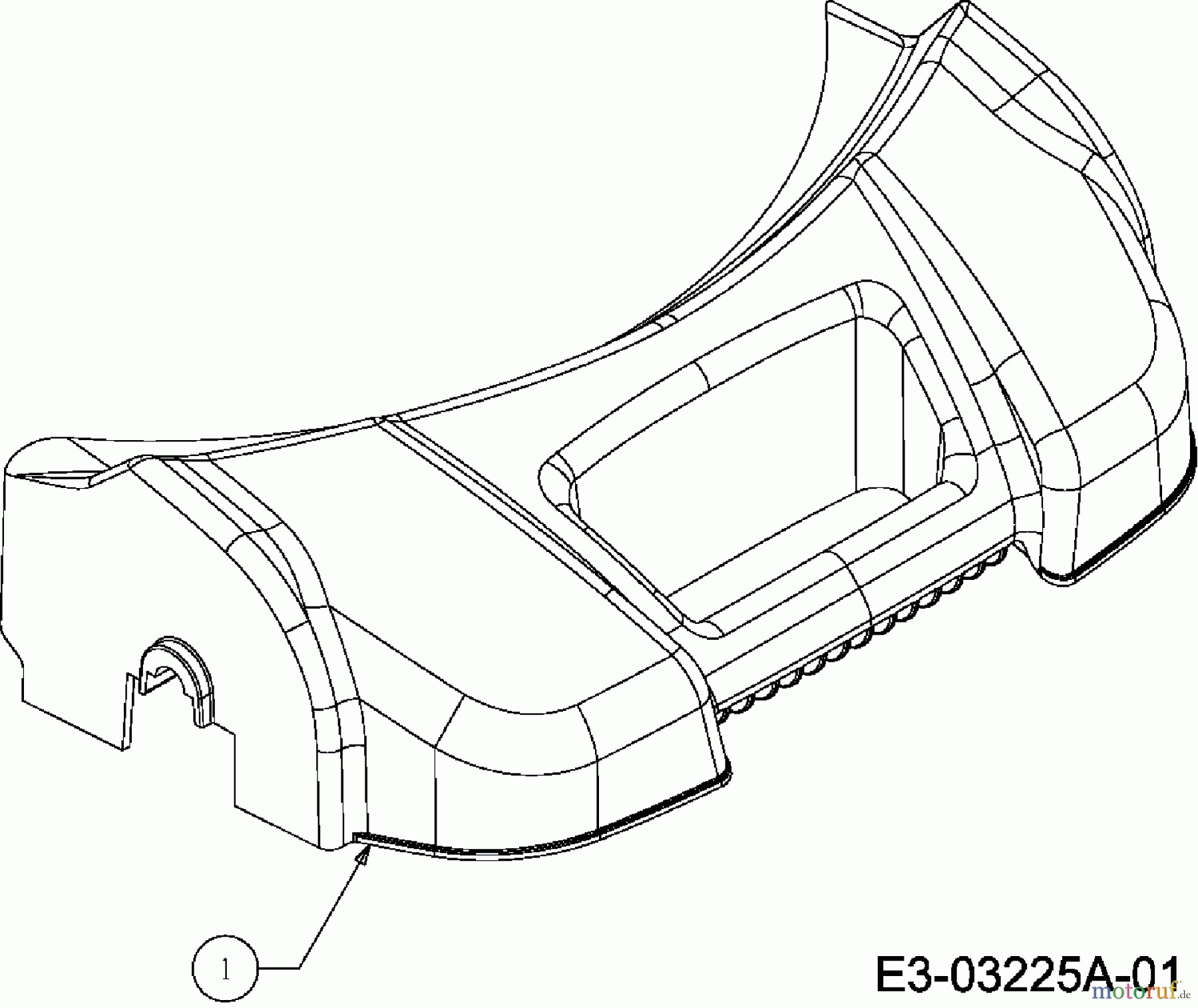 Lux Tools Elektromäher mit Antrieb E 1800-48 HMA 18AR11K-694 (2011) Frontabdeckung