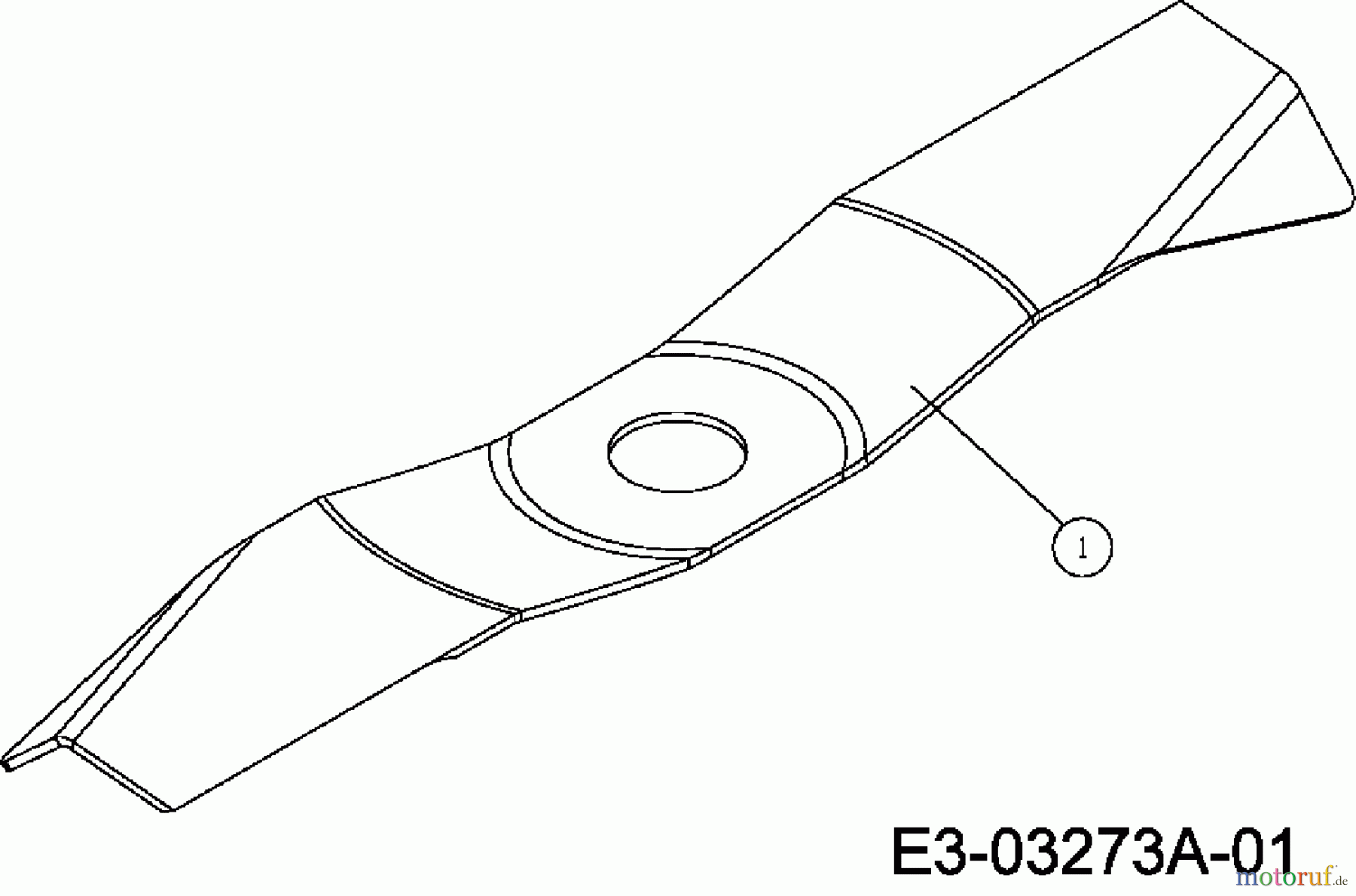  Silverline Elektromäher Silver 40 W 18C-N4S-677  (2007) Messer