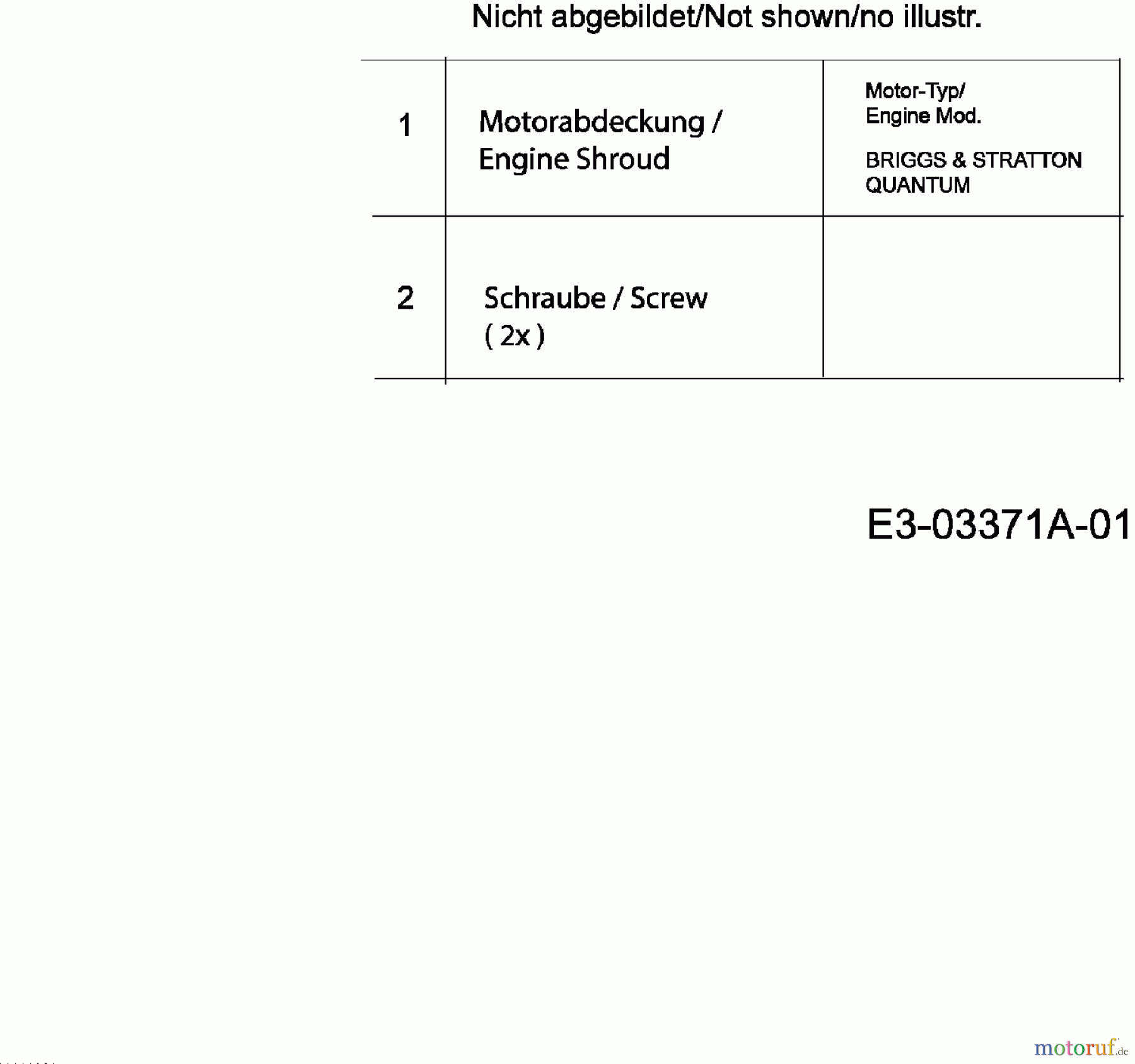  Troy-Bilt Motormäher mit Antrieb TB 5553 HWM 12A-568F609  (2007) Motorhaube B&S