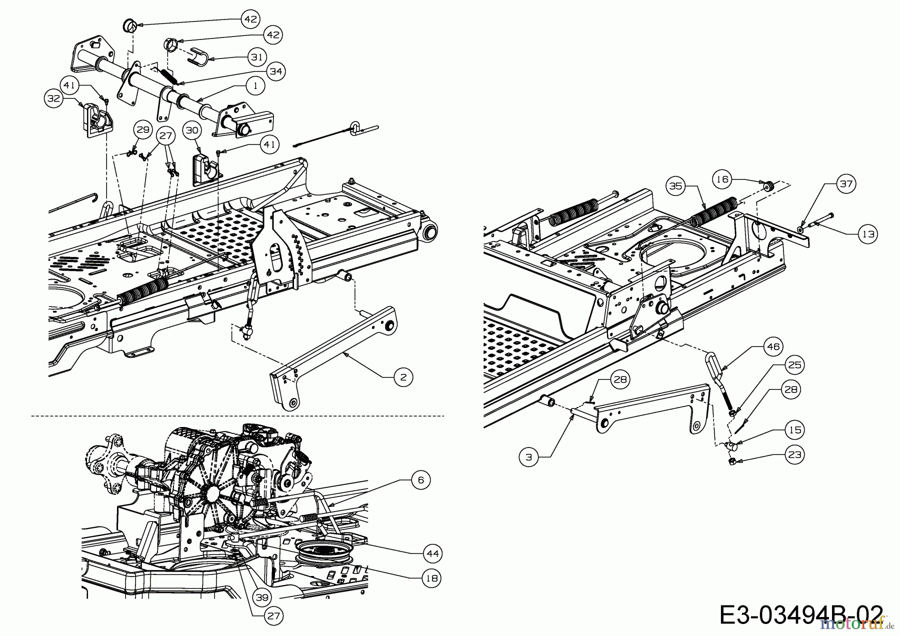  Cub Cadet Zero Turn Z-Force SZ 60 17ASDGHD010  (2015) Mähwerksaushebung 2