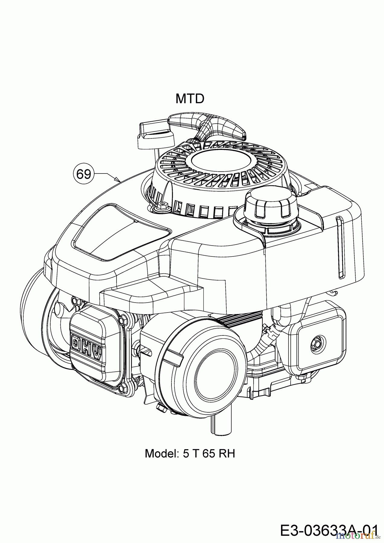 WOLF-Garten Expert Motormäher Expert 420 11A-LUSC650 (2014) Motor