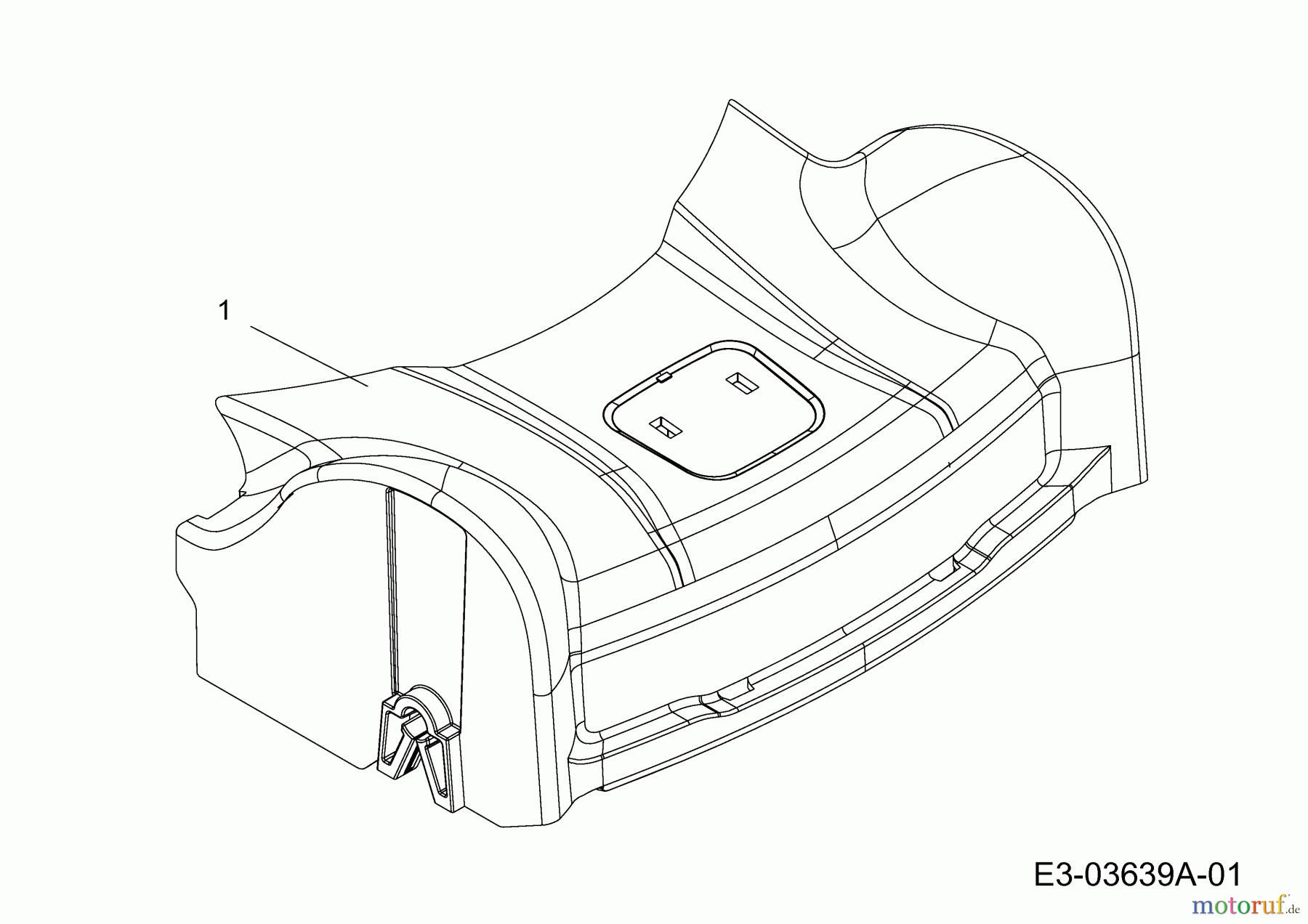 Cub Cadet Motormäher mit Antrieb LM2 DR46S 12BBTQKC603 (2017) Abdeckung Vorderachse