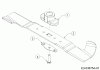 WOLF-Garten Expert Expert 460 11A-TUKC650 (2016) Ersatzteile Messer, Messeraufnahme