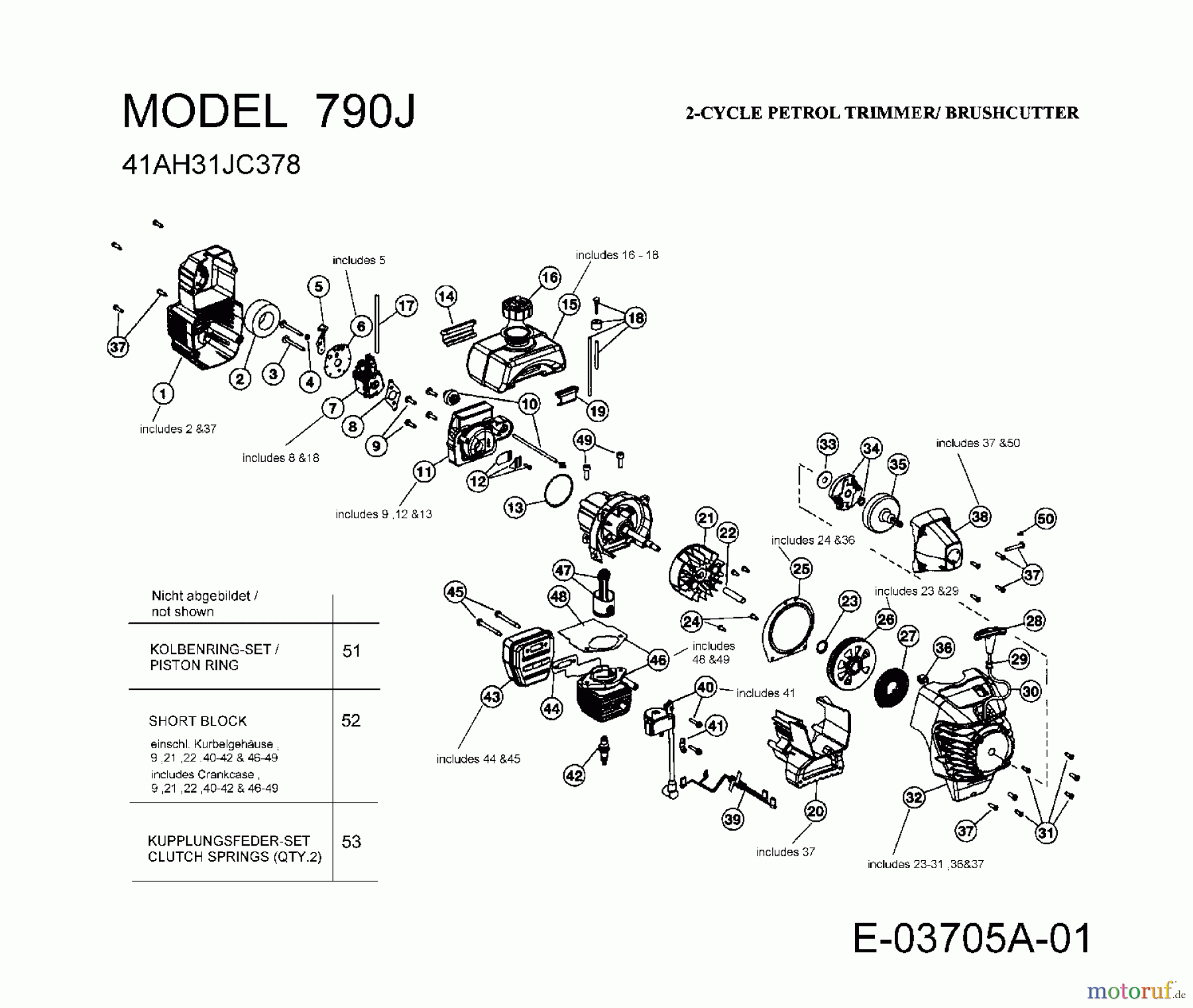 MTD Motorsensen 790 J 41AH31JC378 (2008) Motor
