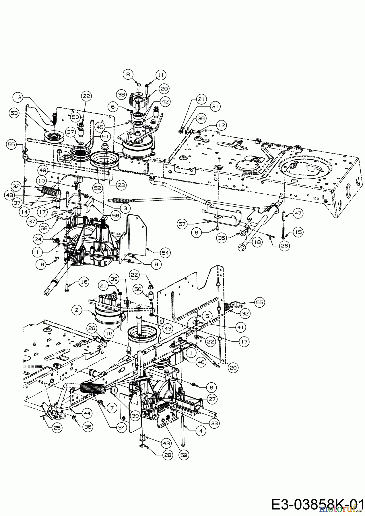 Hvc Rasentraktoren 920-420 RE125 13A276KE627 (2018) Fahrantrieb, Variator