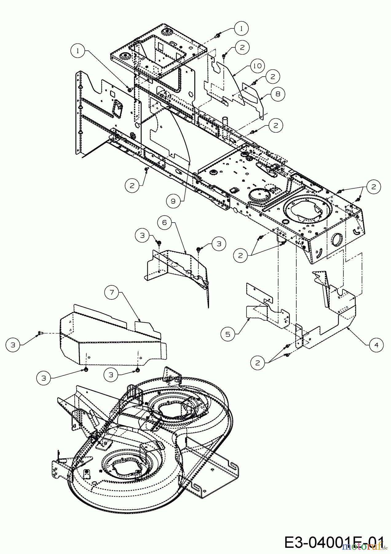 Dormak Rasentraktoren TX 36 T 13HH76SE699 (2017) Keilriemenschutz Mähwerk E (36