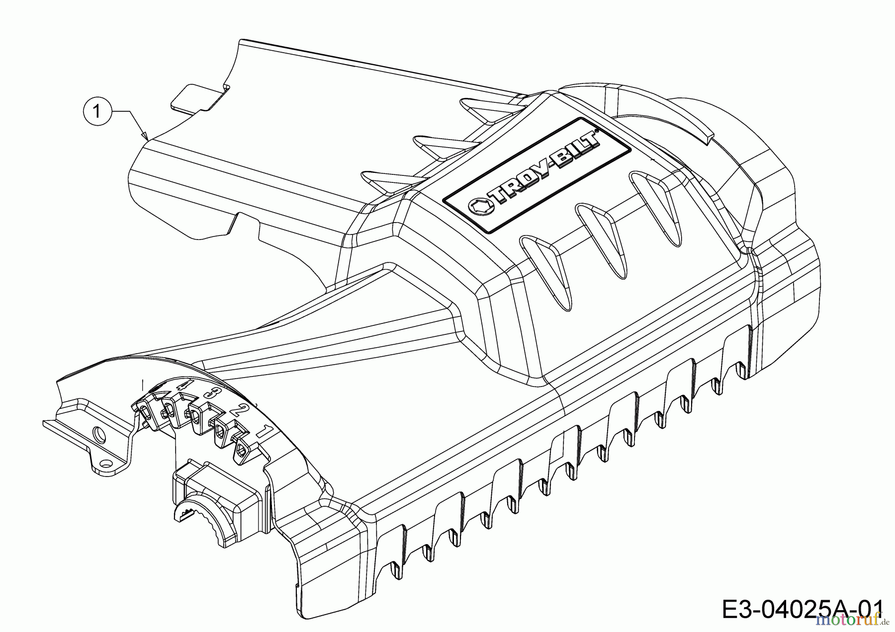 Troy-Bilt Motormäher mit Antrieb TB 240 12AVB2AQ711 (2018) Abdeckung Vorderachse
