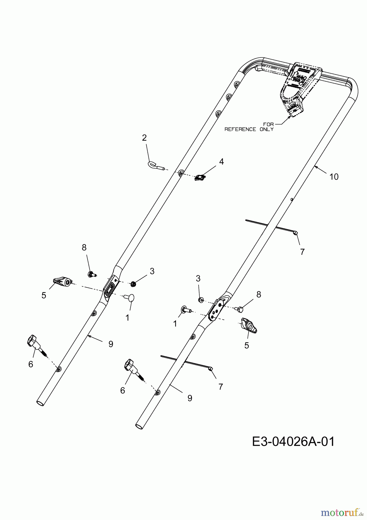 Troy-Bilt Motormäher mit Antrieb TB 260 12AVB21Q309 (2014) Holm