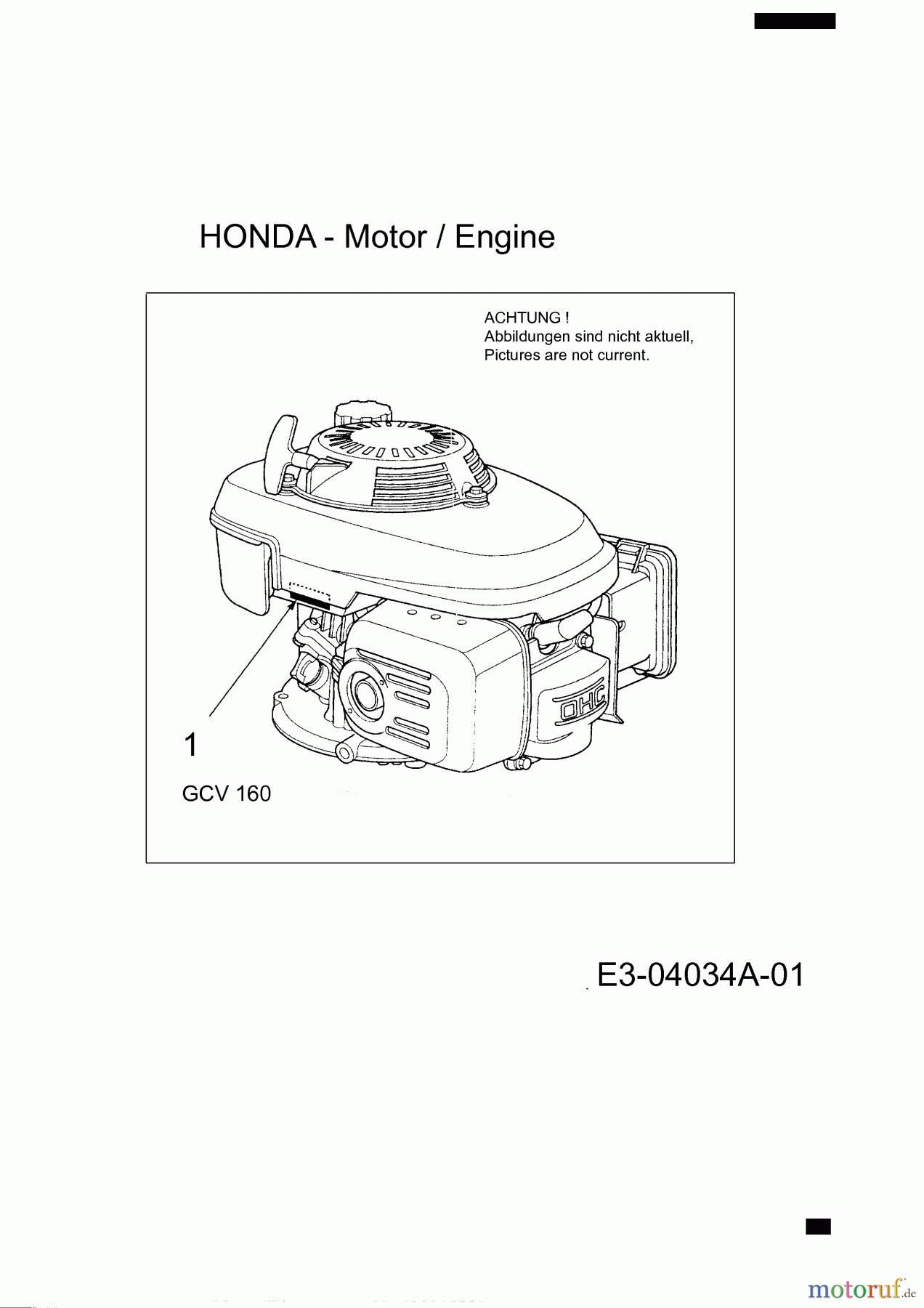 Troy-Bilt Motormäher mit Antrieb TB 260 12AVB21Q309 (2014) Motor