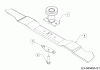 MTD 53 S 12A-84J6600 (2015) Ersatzteile Messer, Messeraufnahme