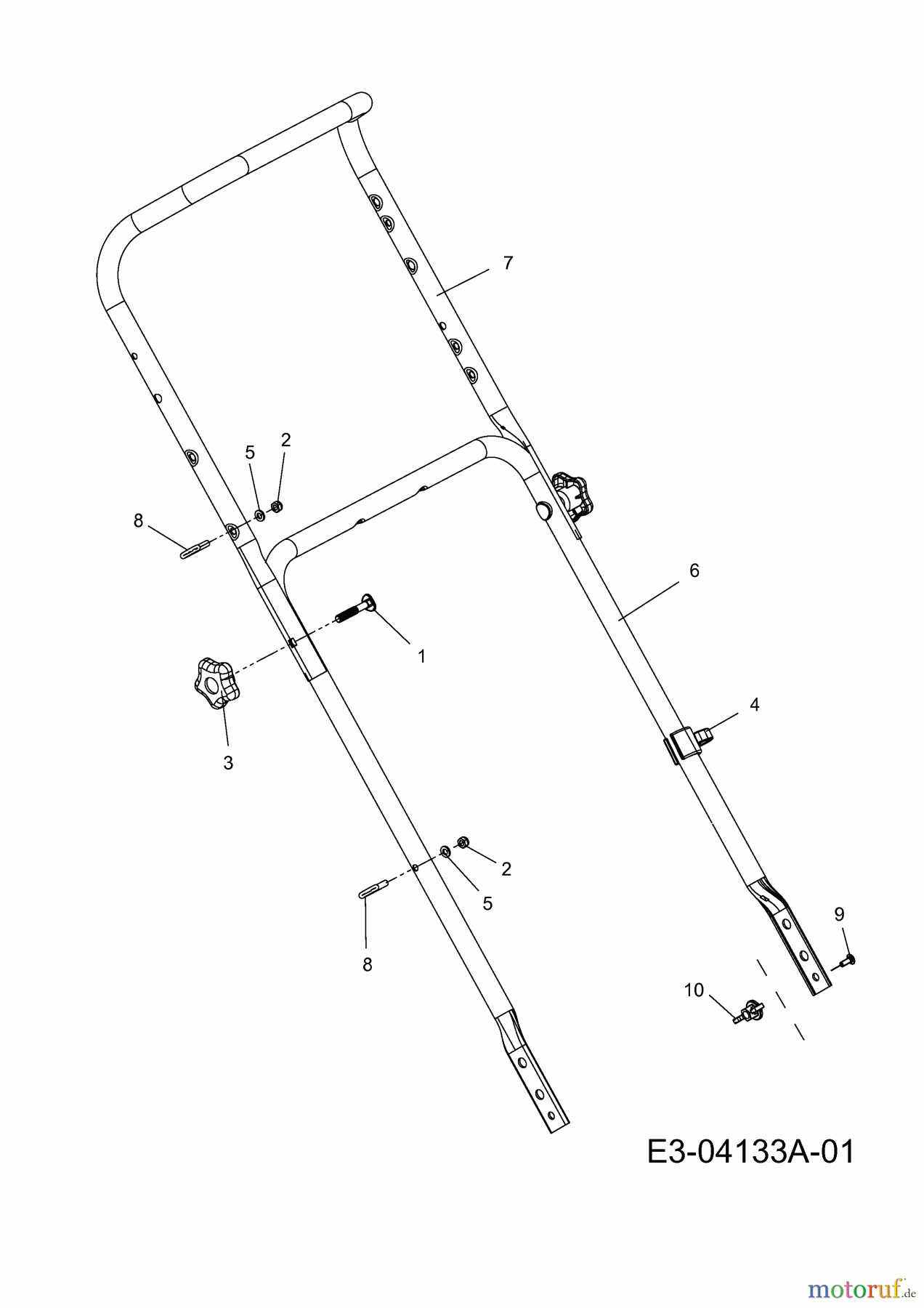 Variolux Motormäher mit Antrieb V-55 BCAR 12A-868F620 (2009) Holm