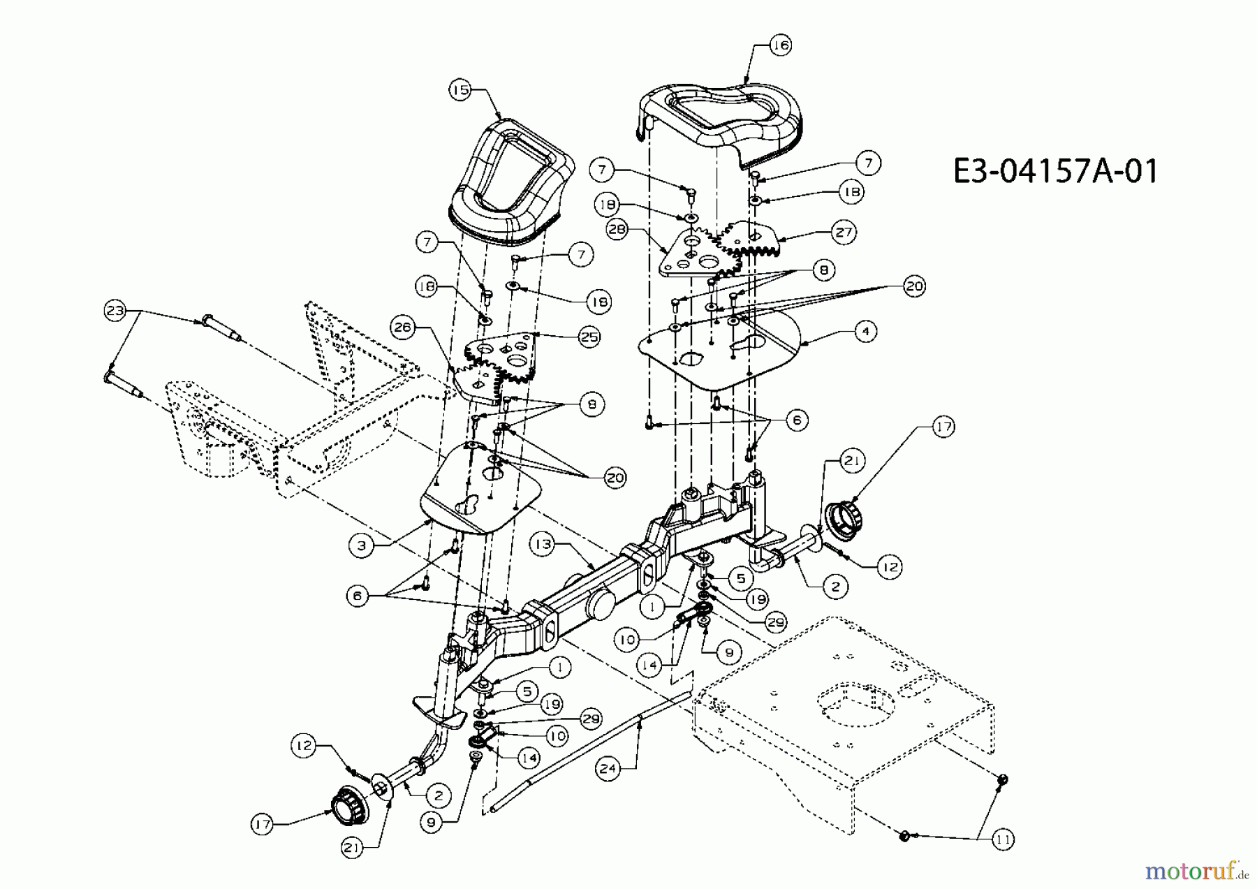 Cub Cadet Zero Turn FMZ 50 17AI4BFP603 (2008) Achsschenkel