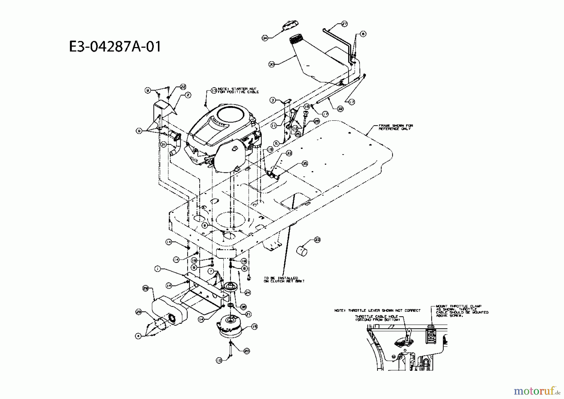 MTD Zero Turn P 155 HZ-G 17AE2ACG678 (2008) Elektromagnetkupplung, Motorzubehör, Tank
