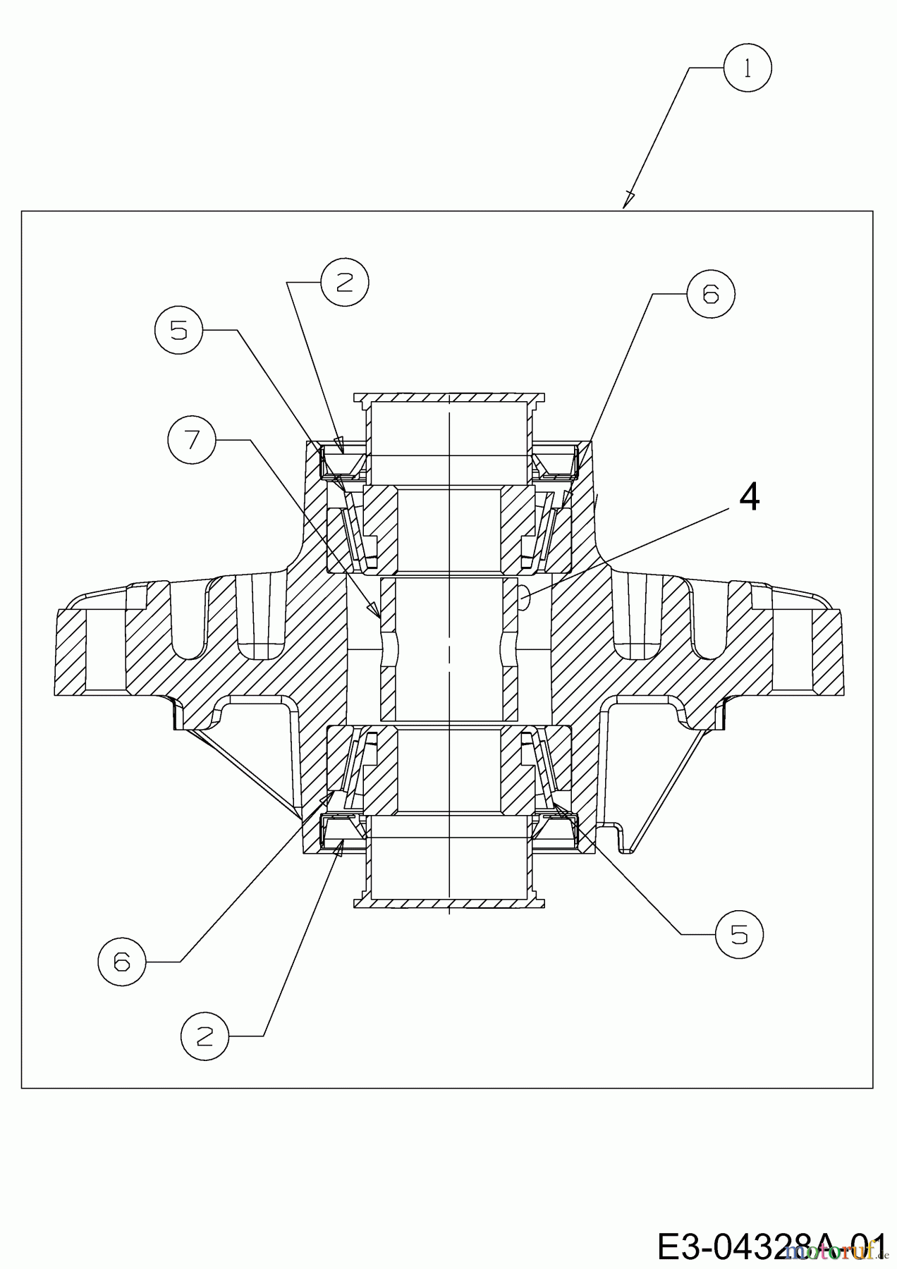Cub Cadet Zero Turn FMZ 50 17CI4BFP603 (2013) Messerspindelgehäuse 618-04426