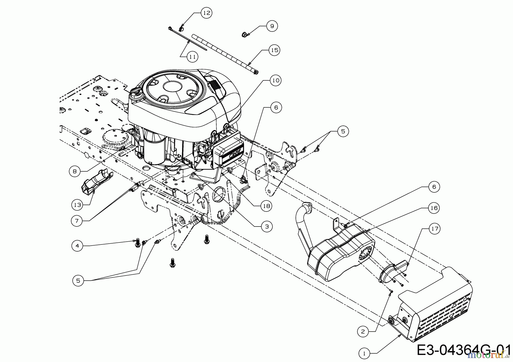 Dormak Rasentraktoren TX 36 T 13HH76SE699 (2017) Motorzubehör