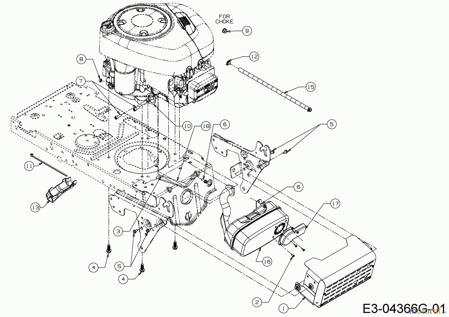 Dormak Rasentraktoren TX 42 H 13IN71SN699 (2017) Motorzubehör