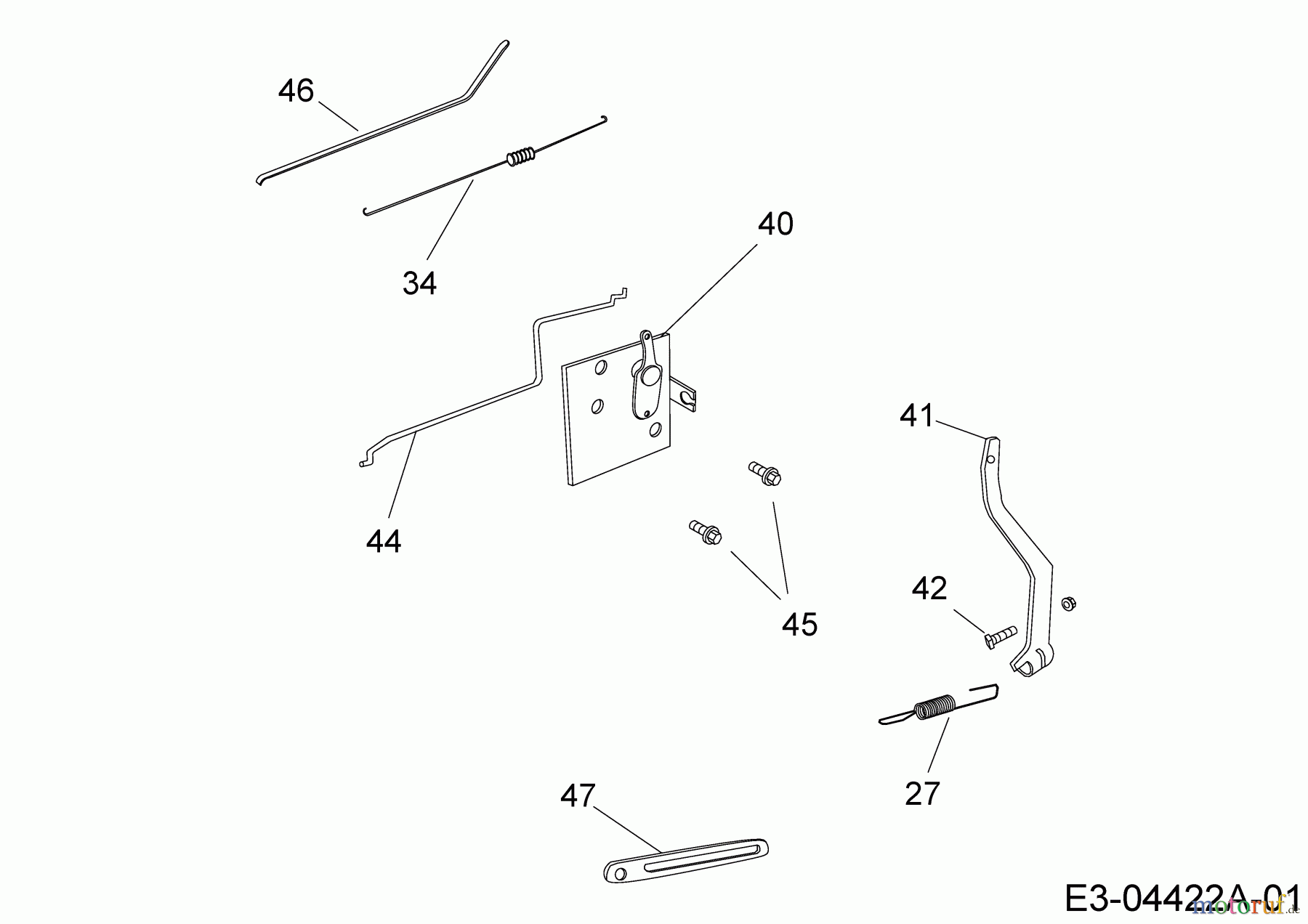 MTD-Motoren MTD vertikal 1 P 65 WH 752Z1P65WH (2007) Regler