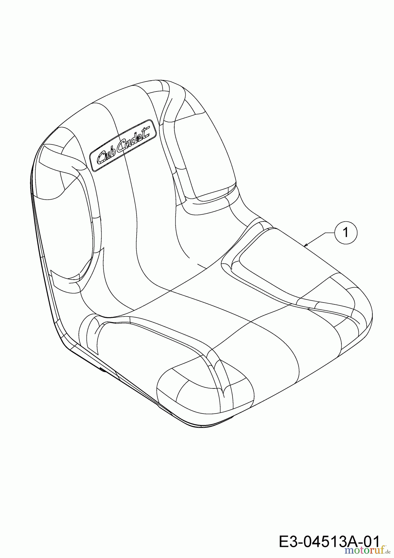  Cub Cadet Rasentraktoren CC 1022 KHI 13HP91AI603  (2016) Sitz
