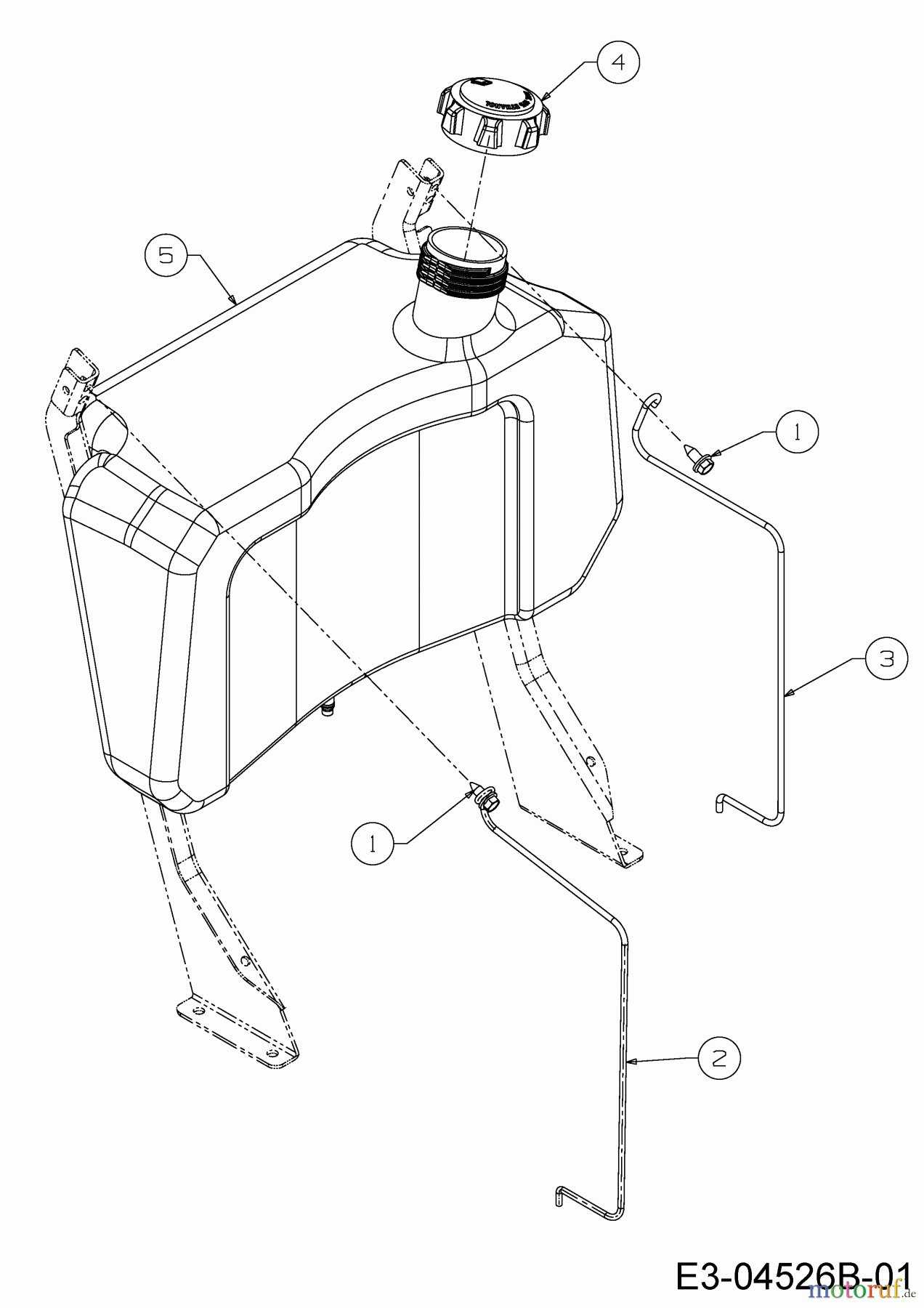 Troy-Bilt Rasentraktoren TB 4220 13AP90KS309 (2015) Tank