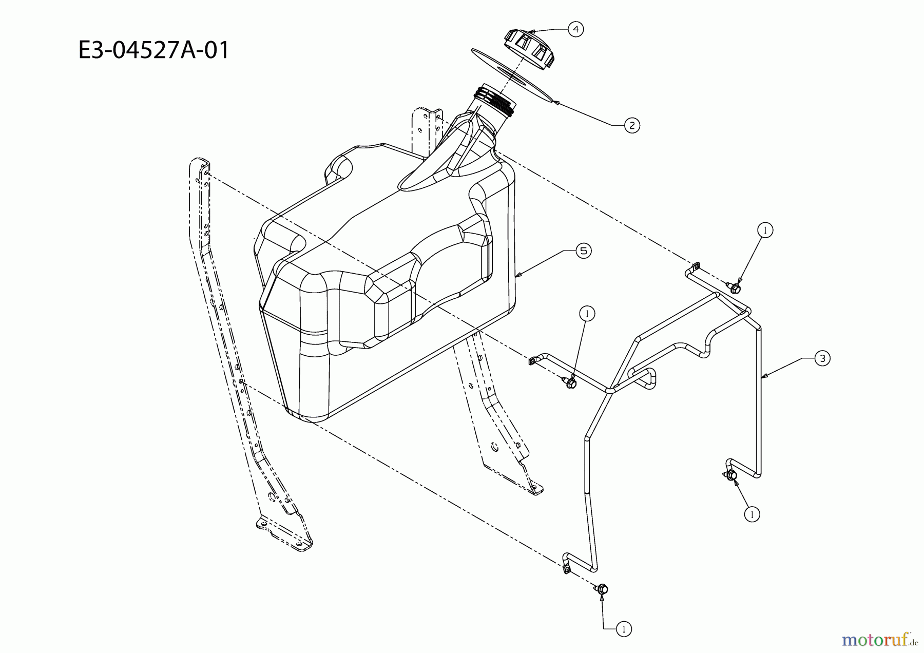 Cub Cadet Gartentraktoren GT 1224 14AI94AP603 (2010) Tank 3,75 Gal